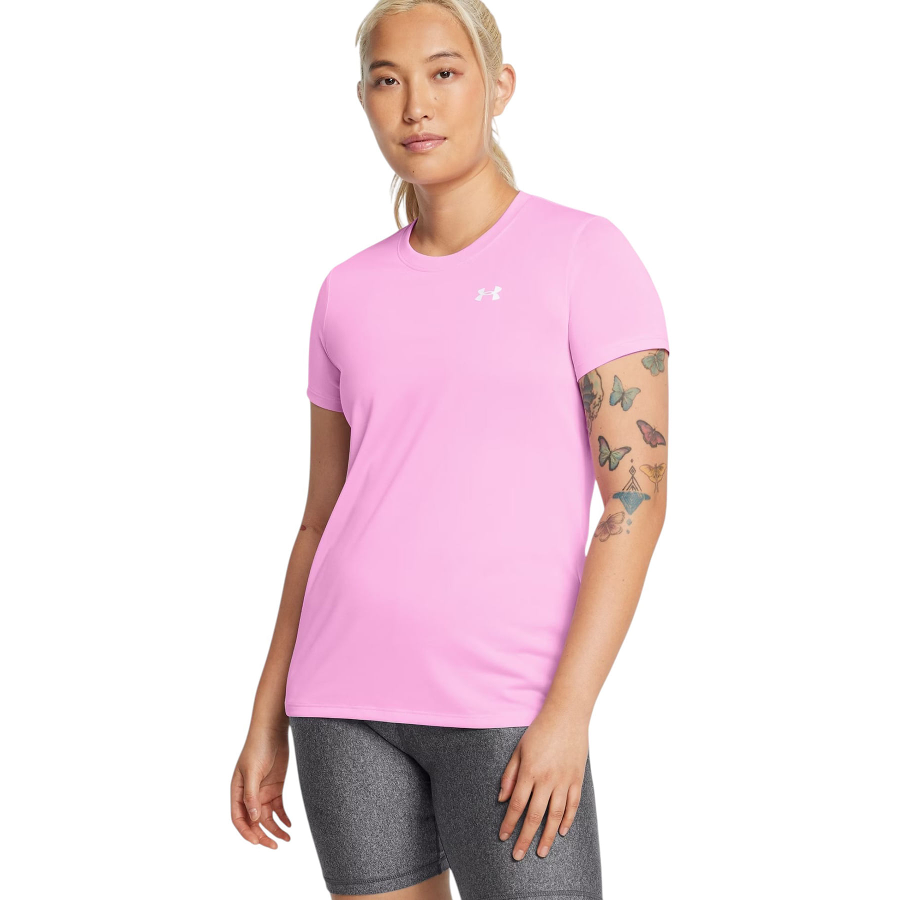 Under-Armour-Tech-Short-Sleeve-T-Shirt---Women-s-Prime-Pink---White