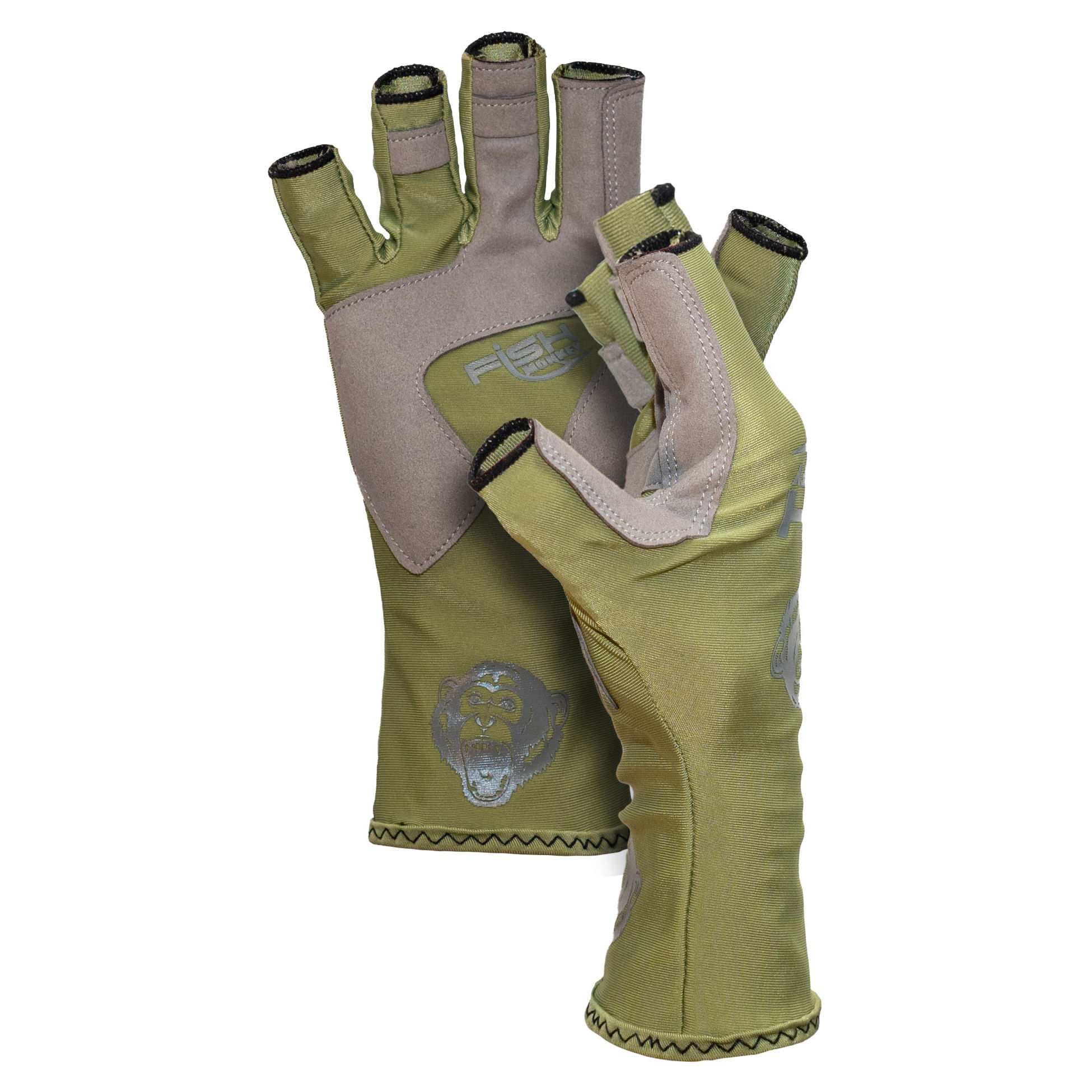Fish-Monkey-Half-Finger-Guide-Glove---Men-s-Sage