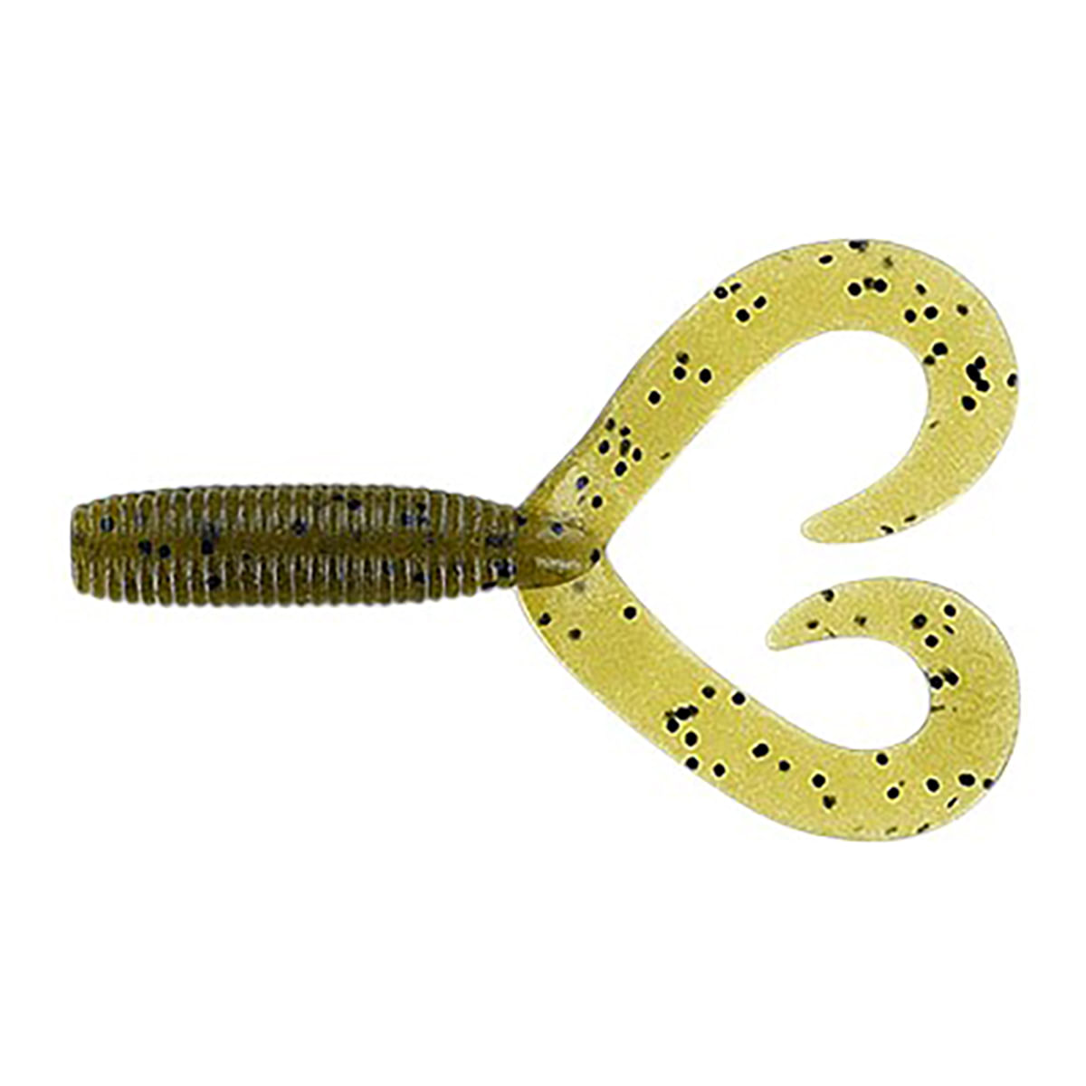 GARYYA-LURE-DOUBLE-TAIL-GRUB-Green-Pumpkin---Black-Flake