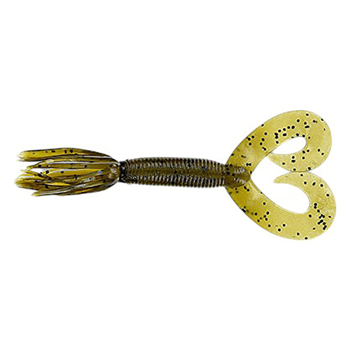 GARYYA-LURE-DOUBLE-TAIL-HULA-GRUB-Green-Pumpkin---Black-Flake