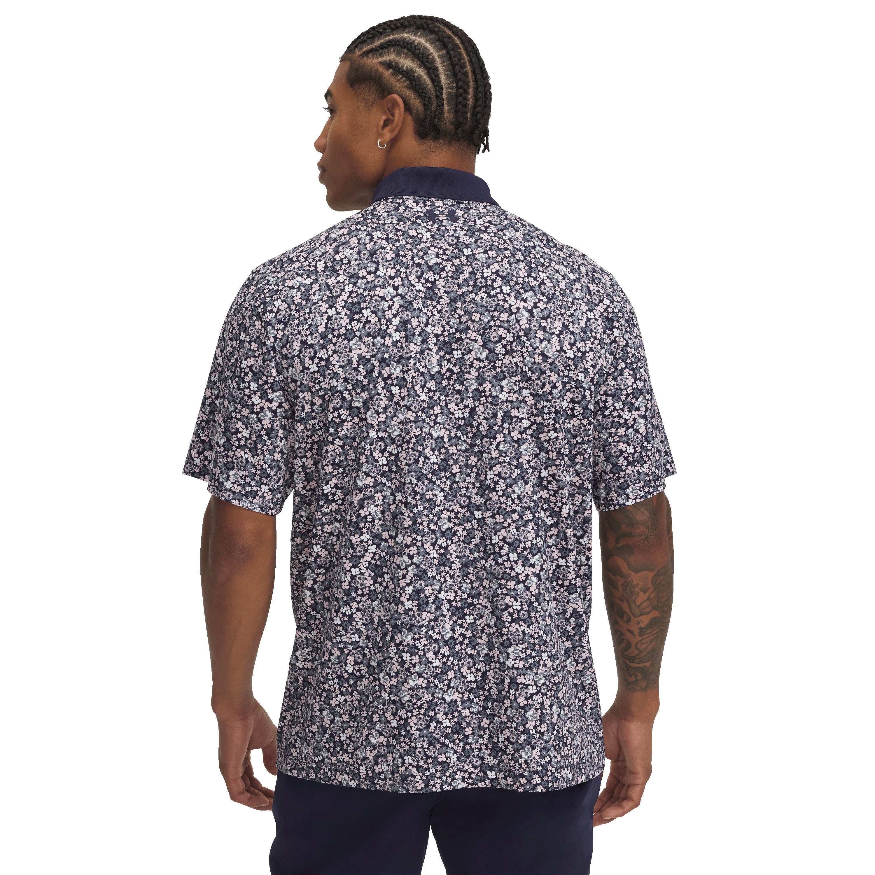 Under-Armour-UA-Matchplay-Printed-Polo---Men-s-Midnight-Navy---Downpour-Gray---White