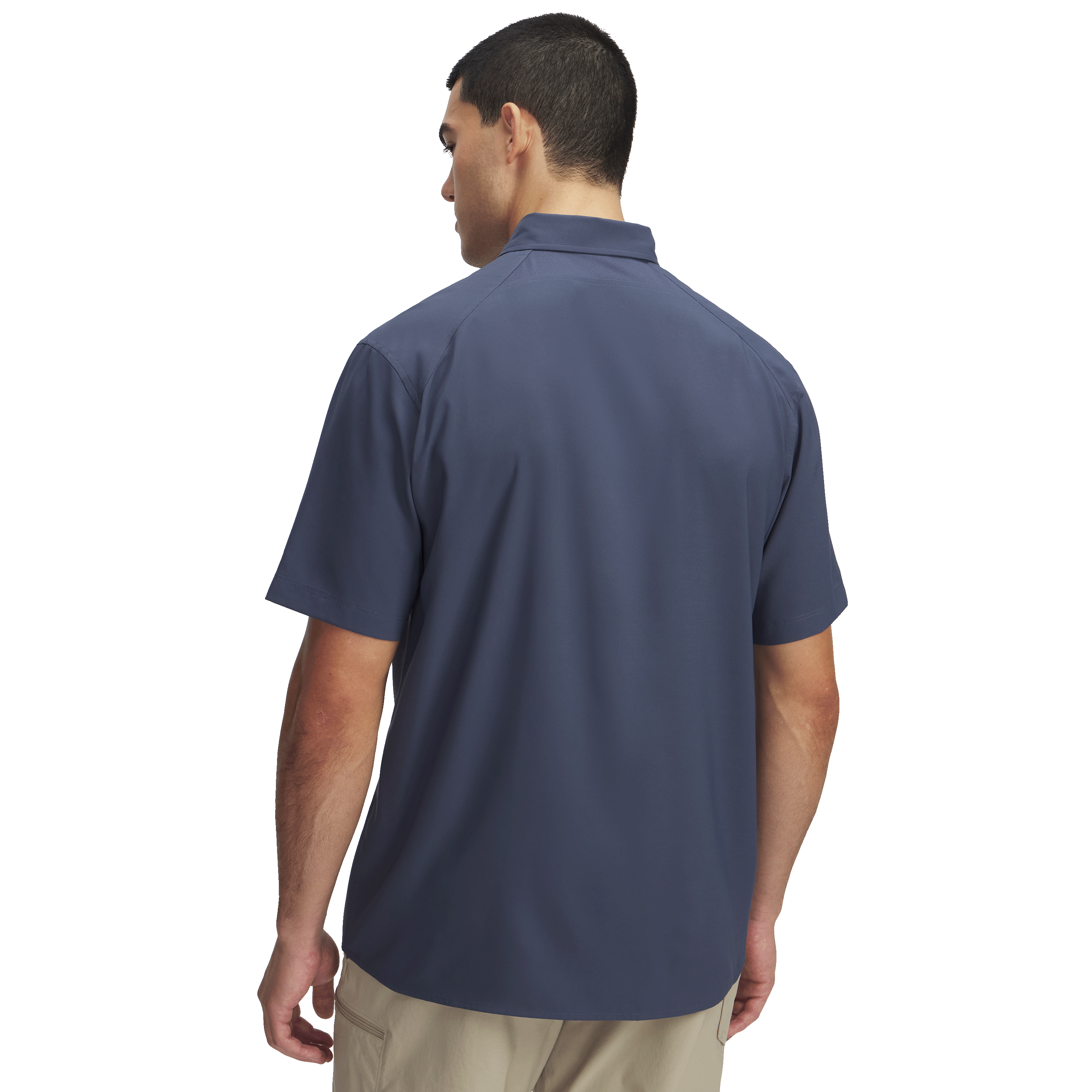 Under-Armour-UA-Drift-Tide-2.0-Short-Sleeve-Shirt---Men-s-Downpour-Gray---Harbor-Blue