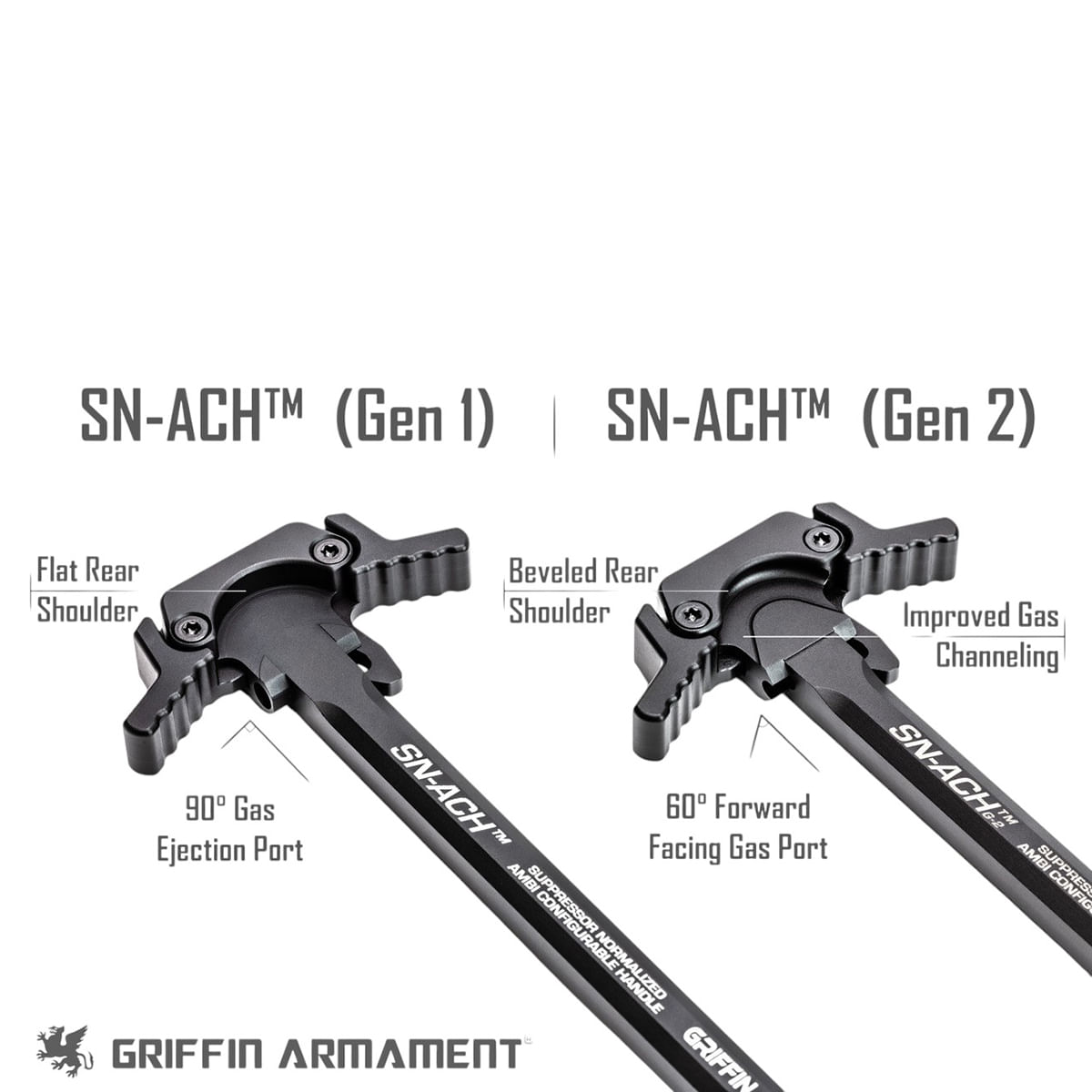 GRIARM-SNACH-AMBI-CHARGING-HANDLE-AR10-BLACK