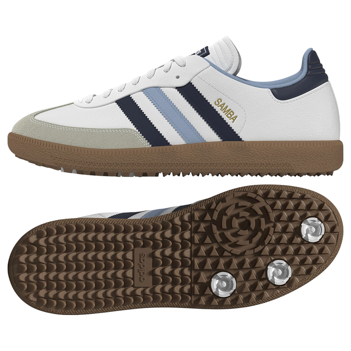 Amazon.com | Adidas Samba Golf Shoes Black/White/Gum | Golf