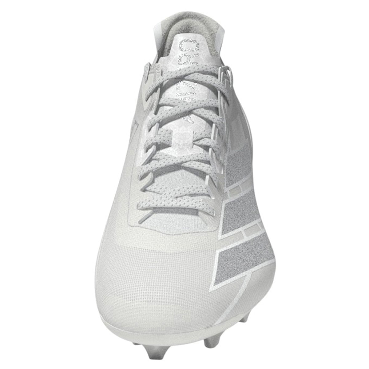 adidas Adizero Electric Football Cleat - Men's - Footwear White / Silver Metallic / Footwear White 12 Regular