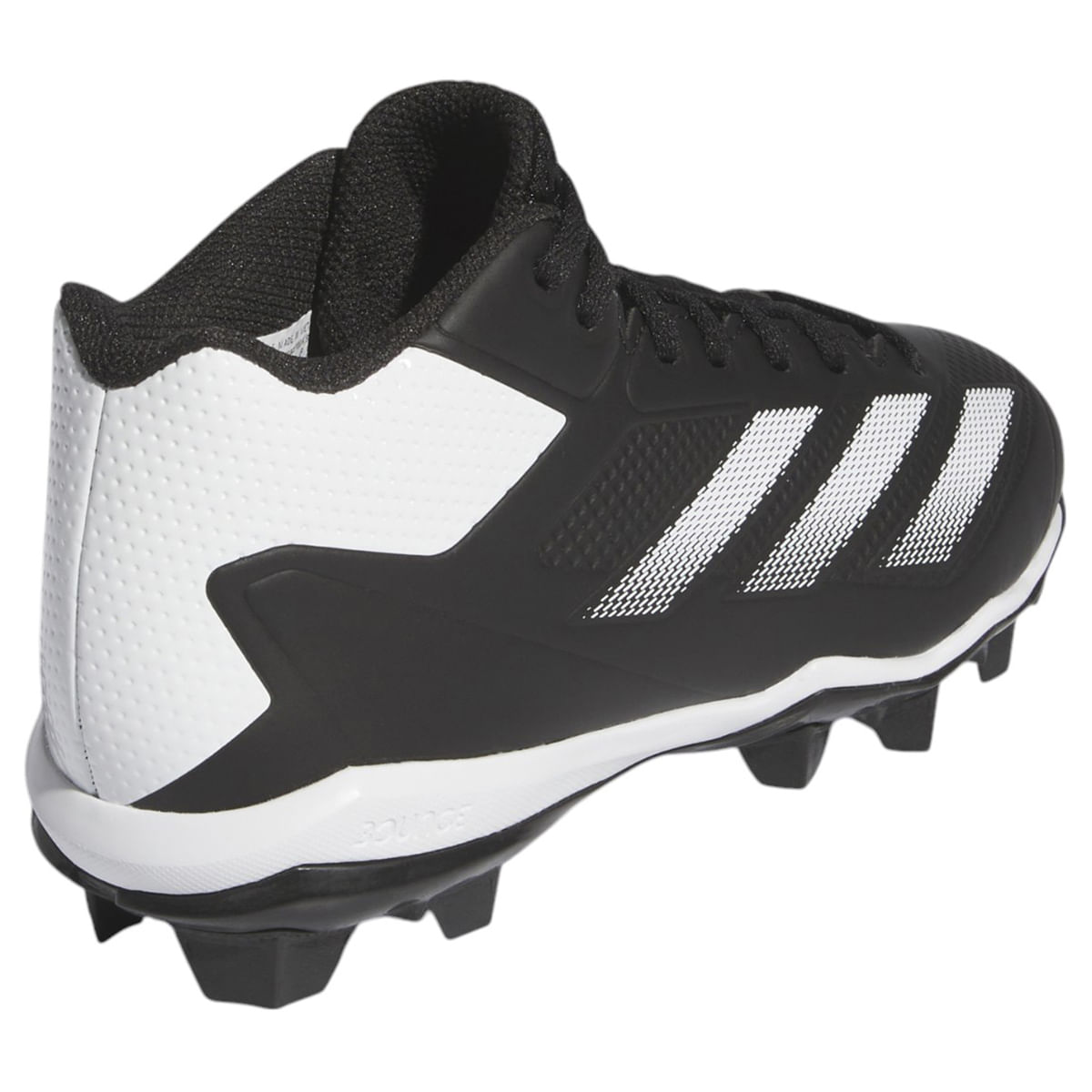adidas Adizero Impact Molded Baseball Cleat - Kids' - Core Black / Footwear White / Core Black 5.5Y