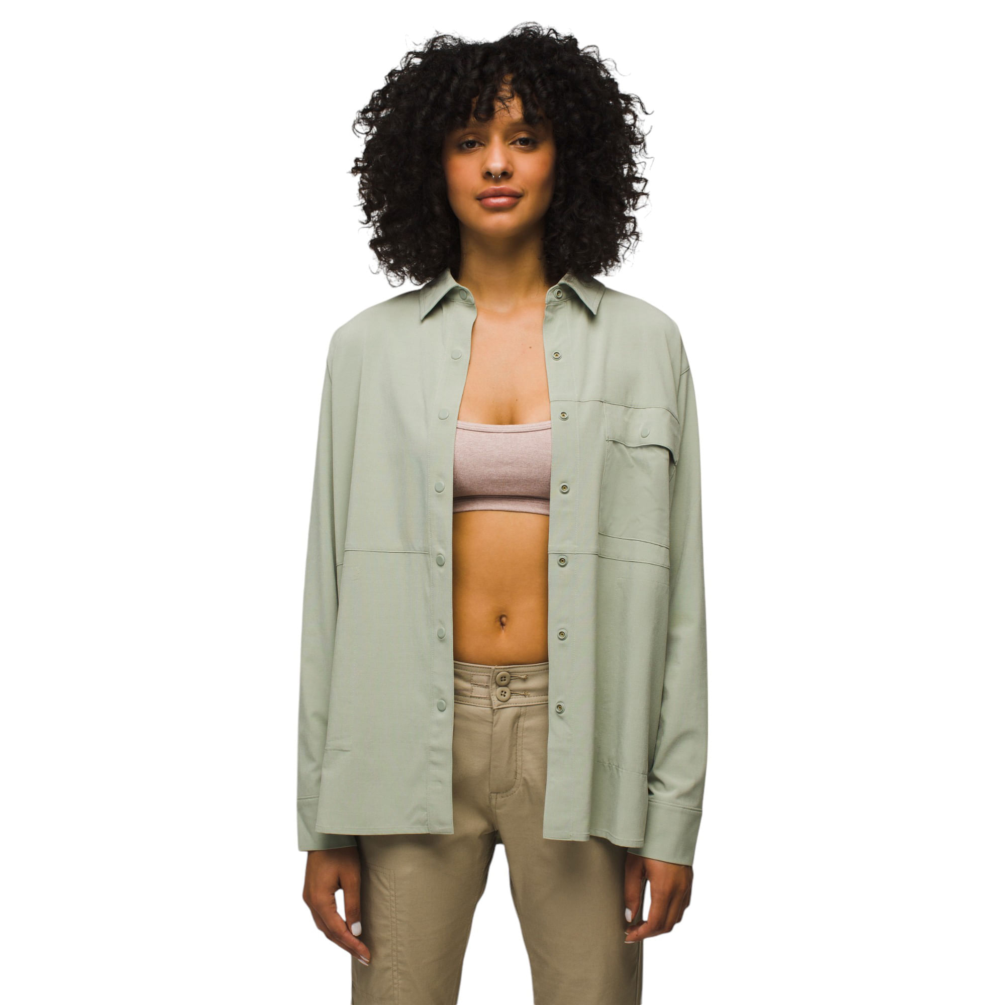 Prana-Railay-Long-Sleeve-Button-Down-Shirt---Women-s-Juniper-Green