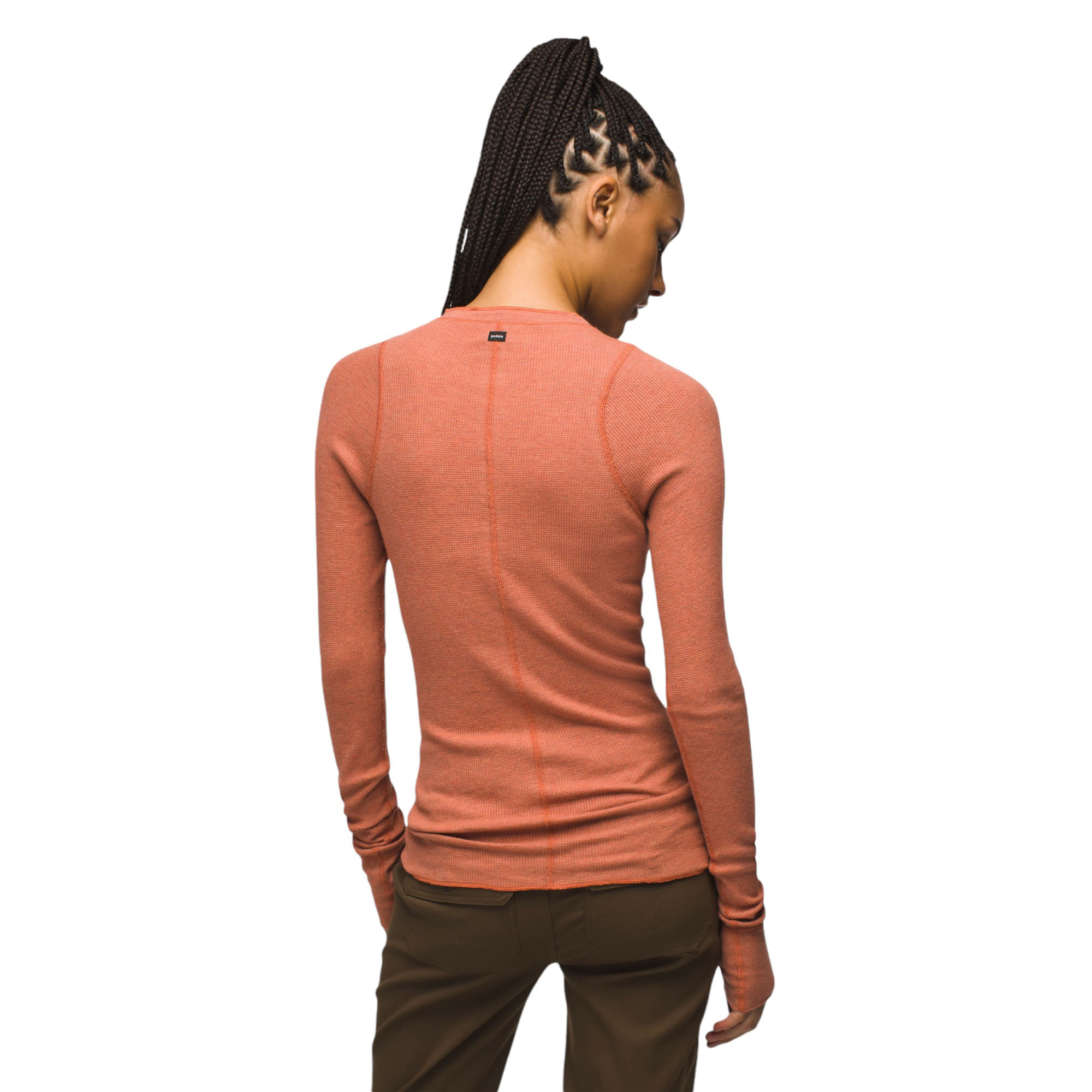 プラナ Prana Touchstone Henley レディース シャツ トップス Carob Heather Prana Touchstone Henley - Alpinistas