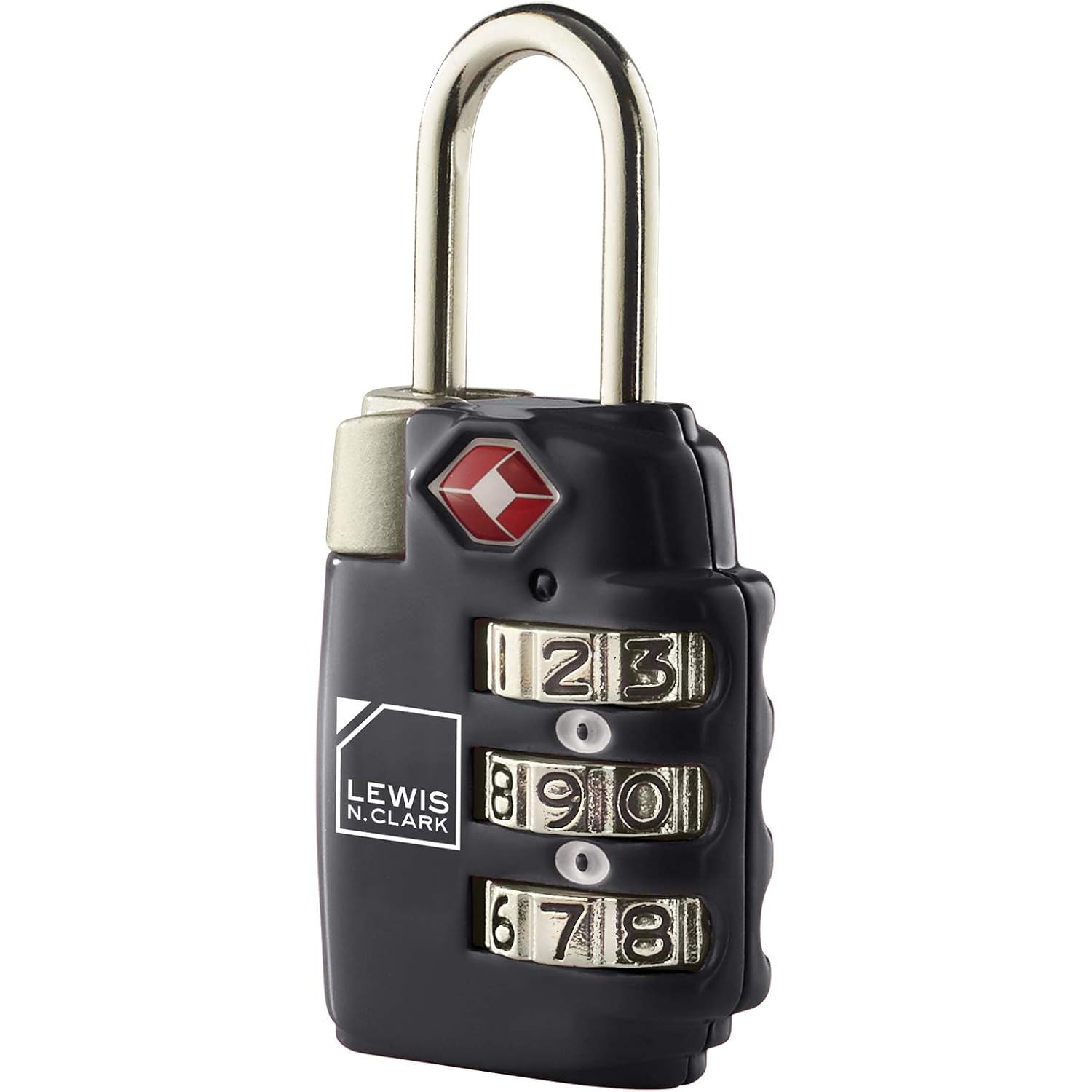 Lewis-N.-Clark-Travel-Sentry-3-Dial-Combo-Lock-Black