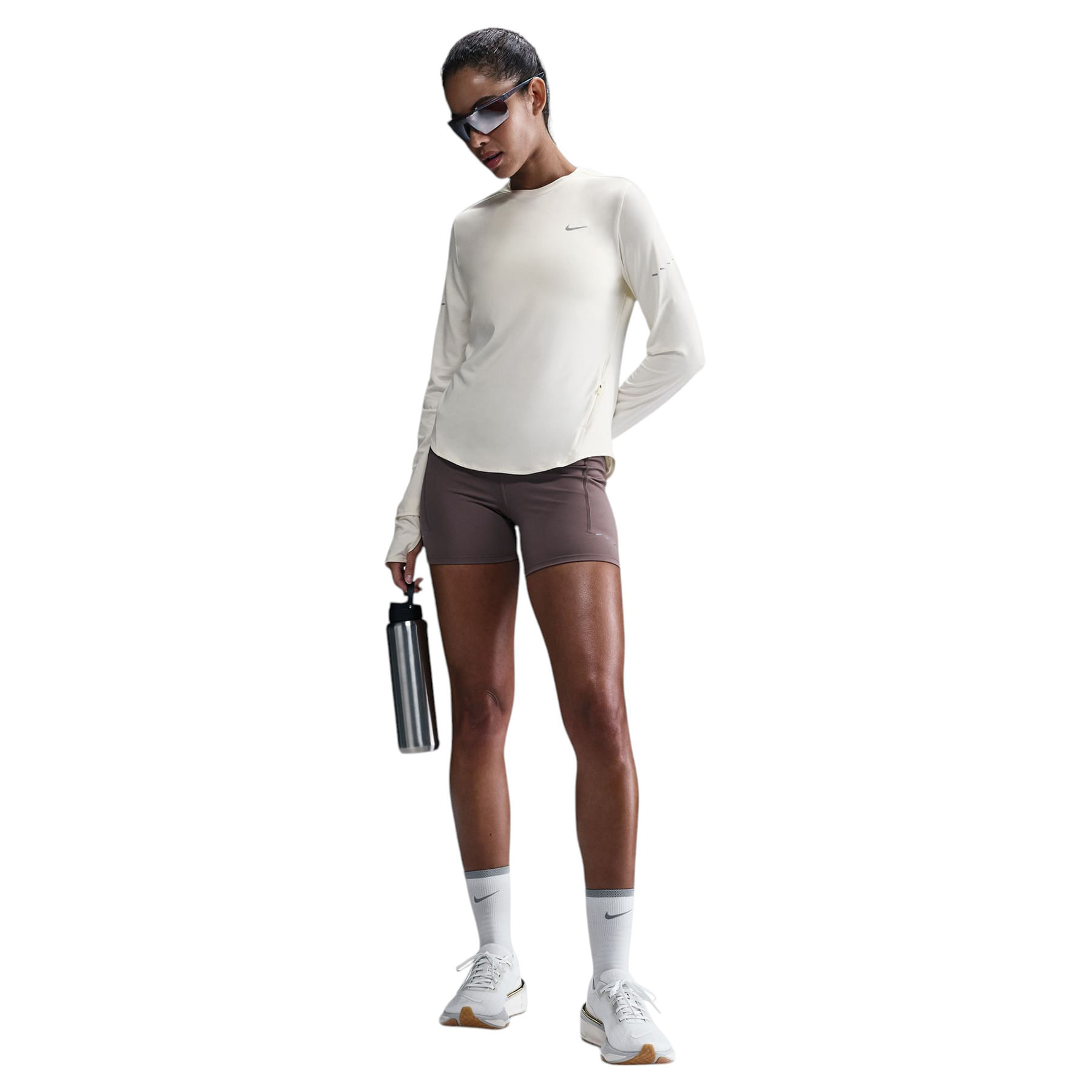 Nike-Swift-Dri-FIT-UV-Long-Sleeve-Crew-Neck-Running-Top---Women-s-Sail---Reflective-Silver
