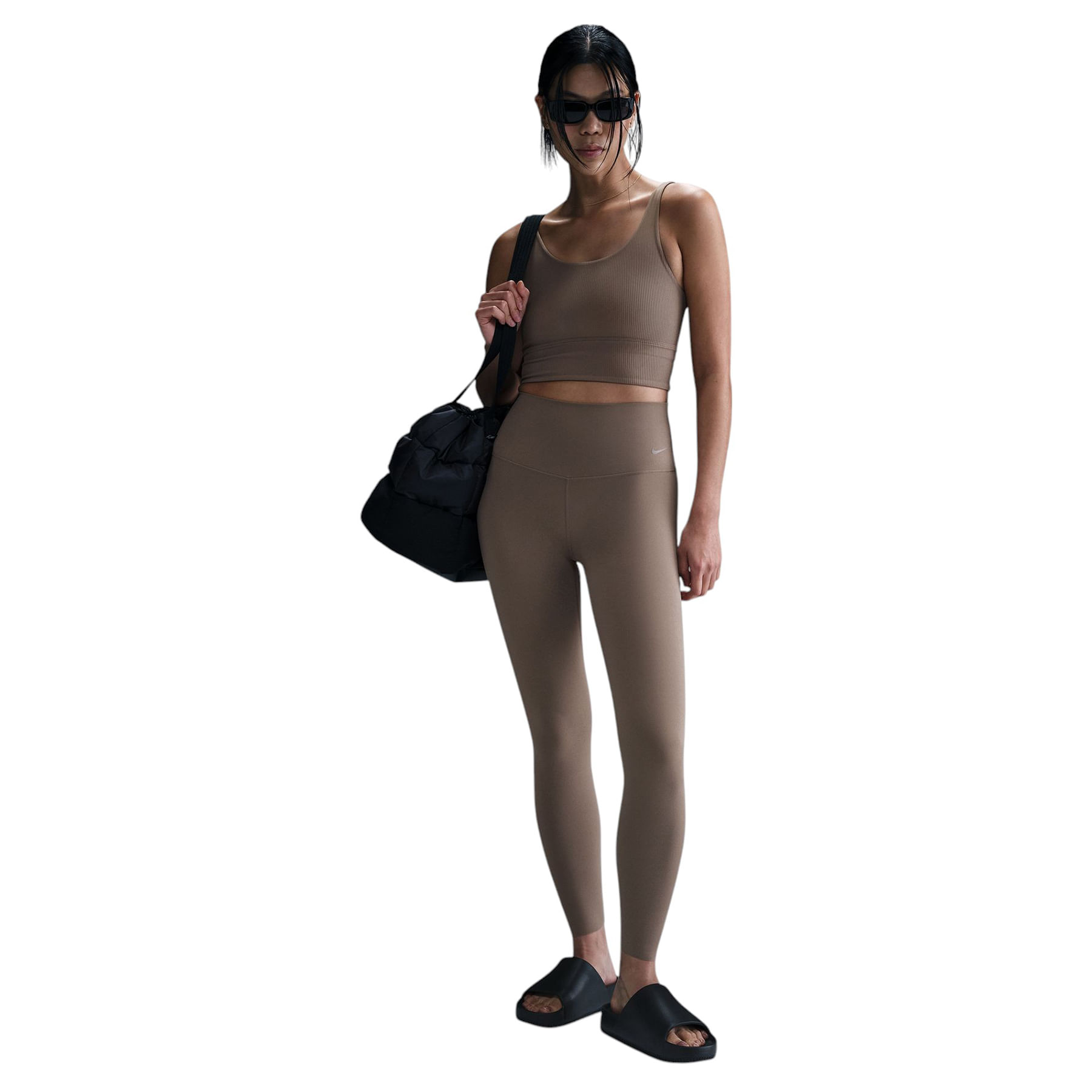 Nike-Zenvy-Gentle-Support-High-Waisted-7-8-Legging---Women-s-Mink-Brown---Black