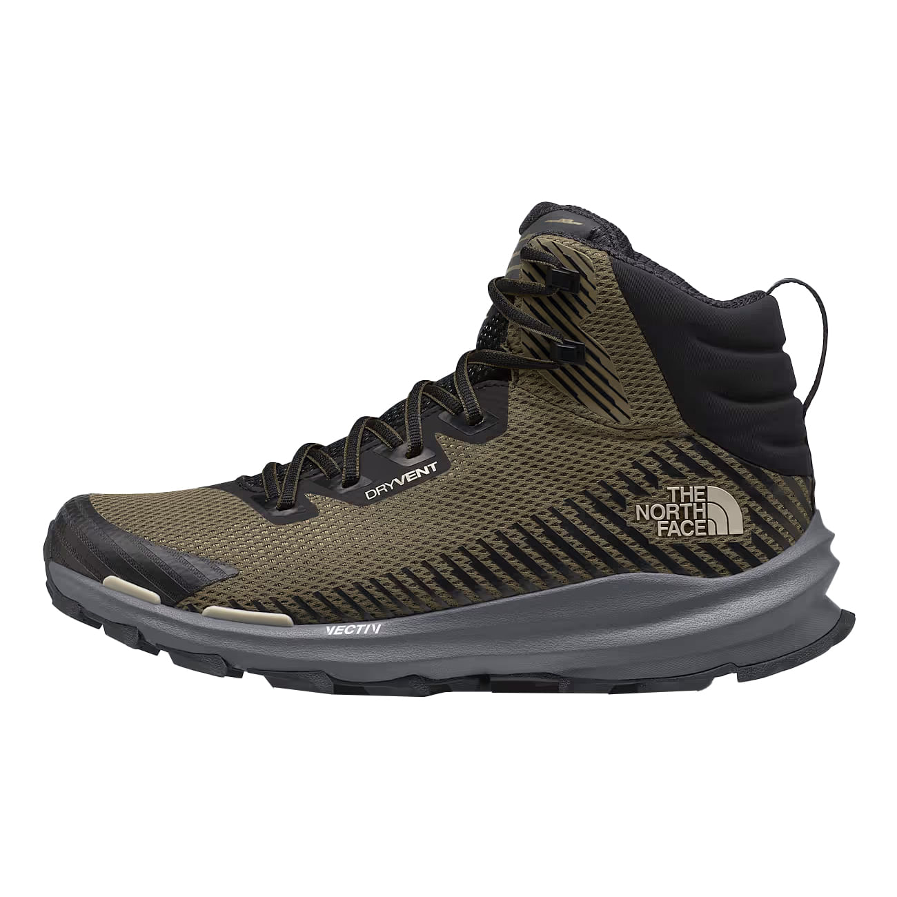 The-North-Face-VECTIV-Fastpack-Mid-Hiking-Boots---Men-s-Military-Olive---TNF-Black