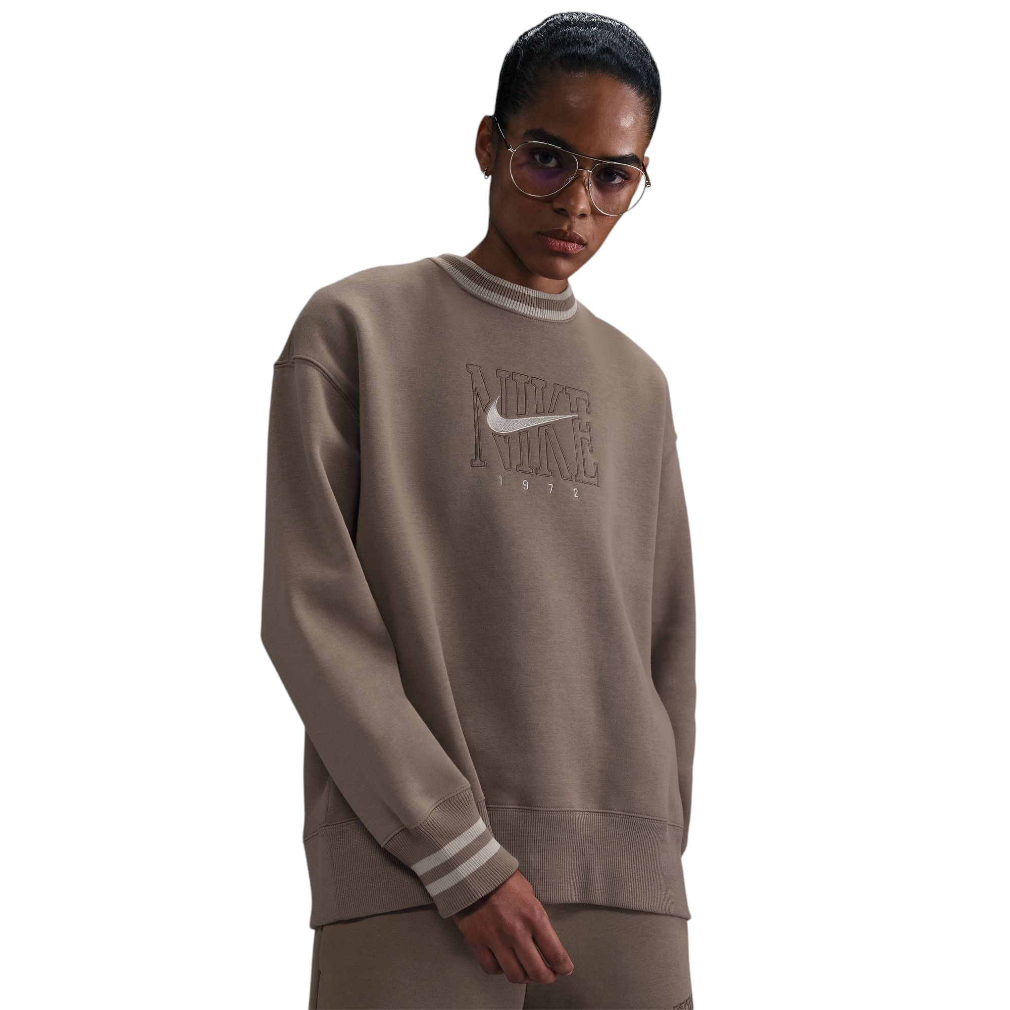 Nike Sportswear Phoenix Fleece Graphic Oversized Crew-Neck