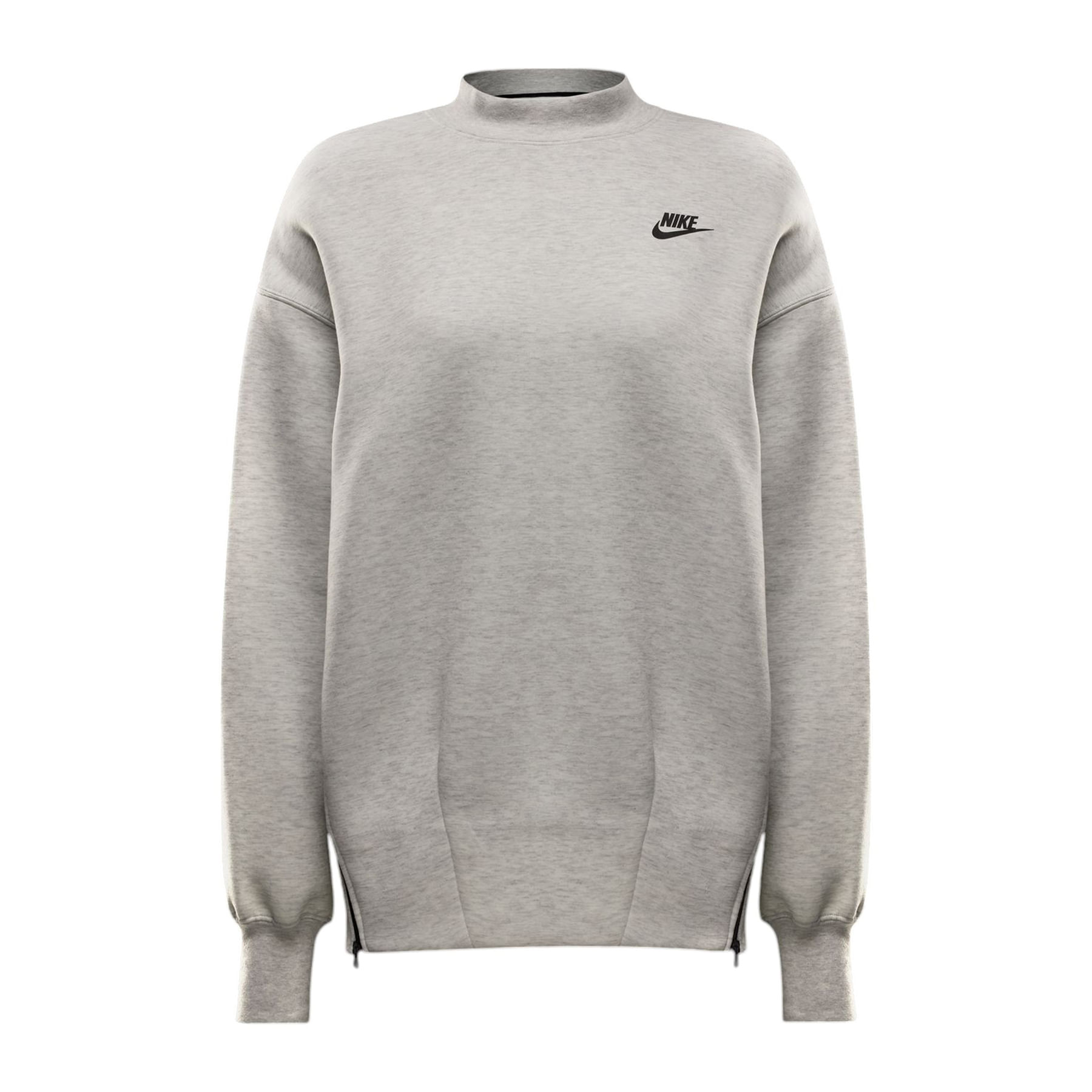 Grey Nike Essential Futura Crew Sweatshirt Nike Sportswear Tech