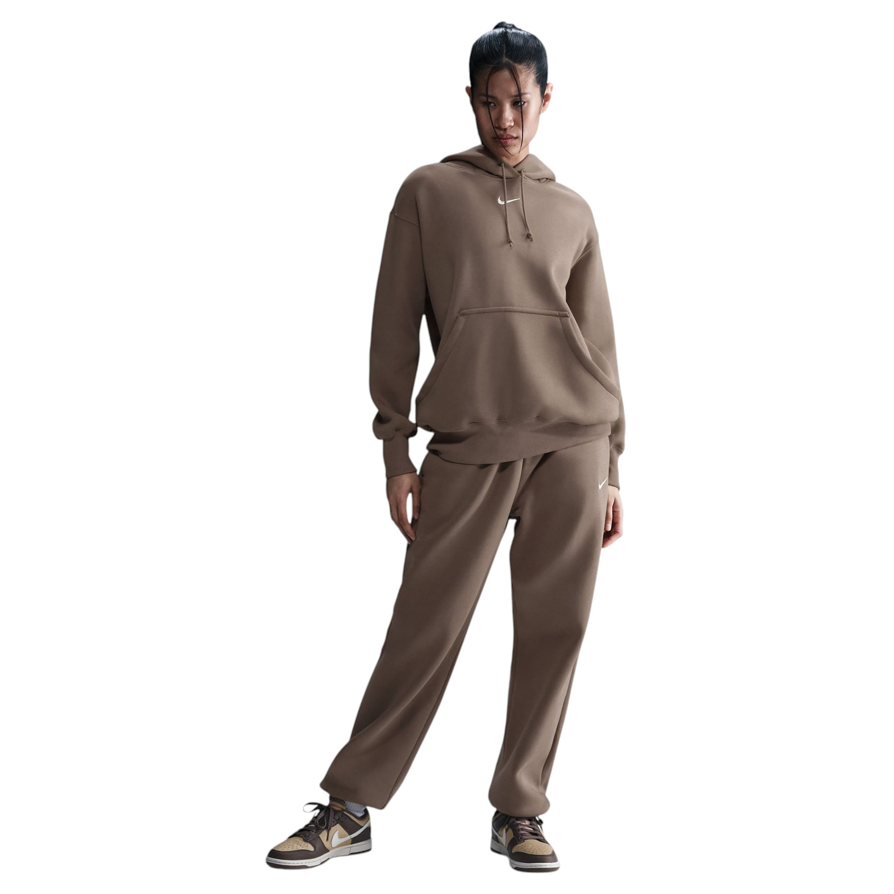 Nike-Sportswear-Phoenix-Fleece-Oversized-Pullover-Hoodie---Women-s-Mink-Brown---Sail
