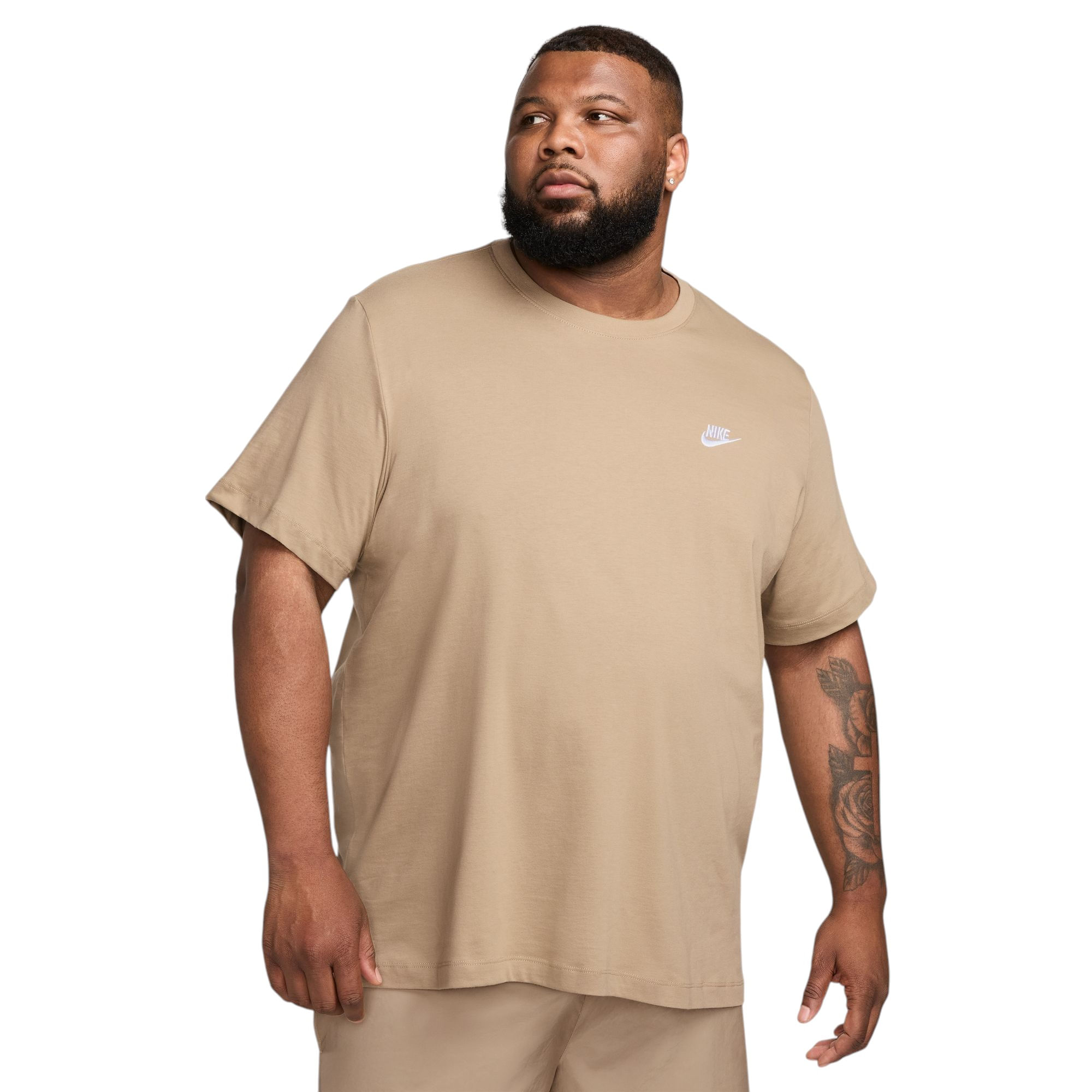 Nike-Sportswear-Club-T-Shirt---Men-s-Khaki