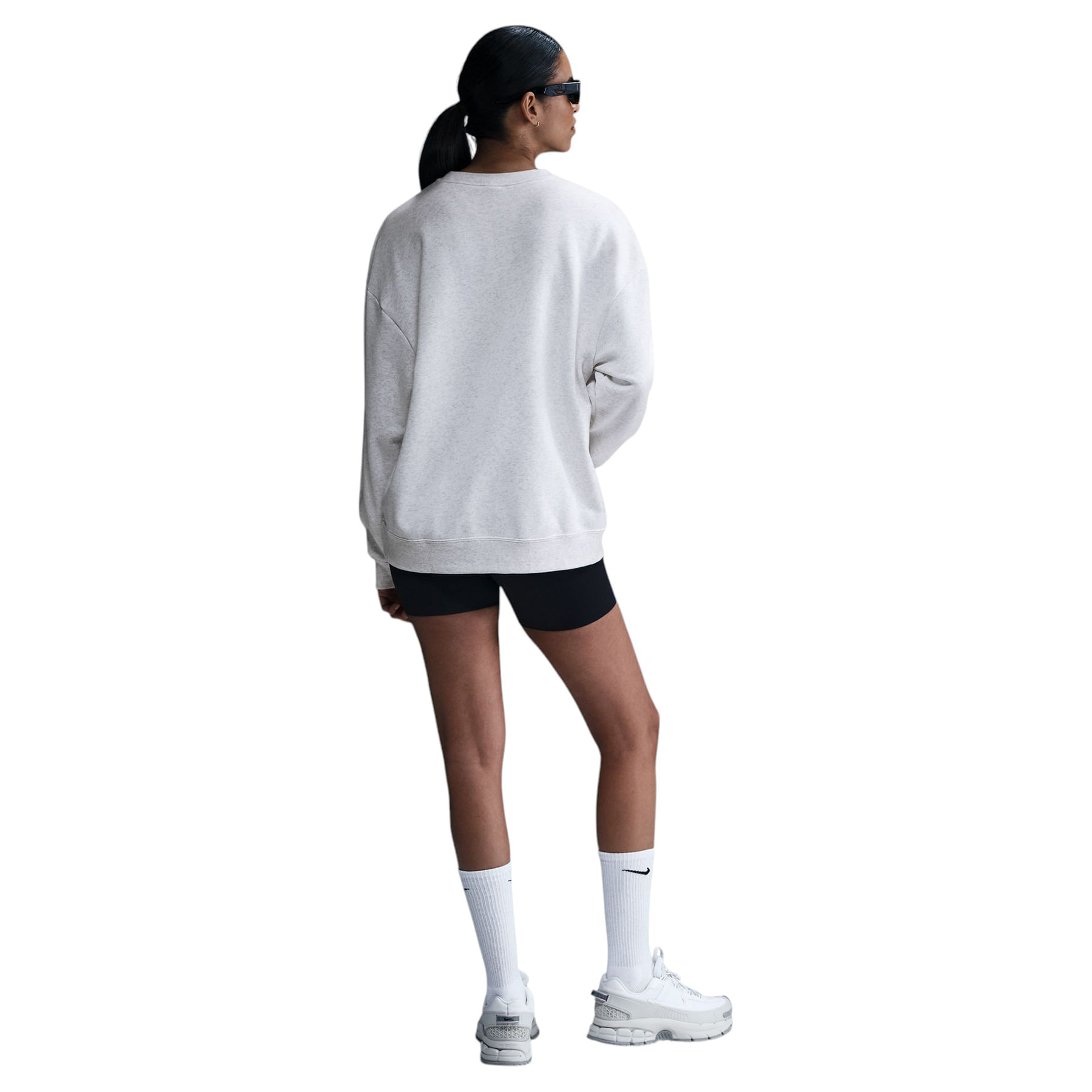 Nike-Sportswear-Club-Fleece-Loose-Crew-Neck-Sweatshirt---Women-s-Birch-Heather---Light-Orewood-Brown