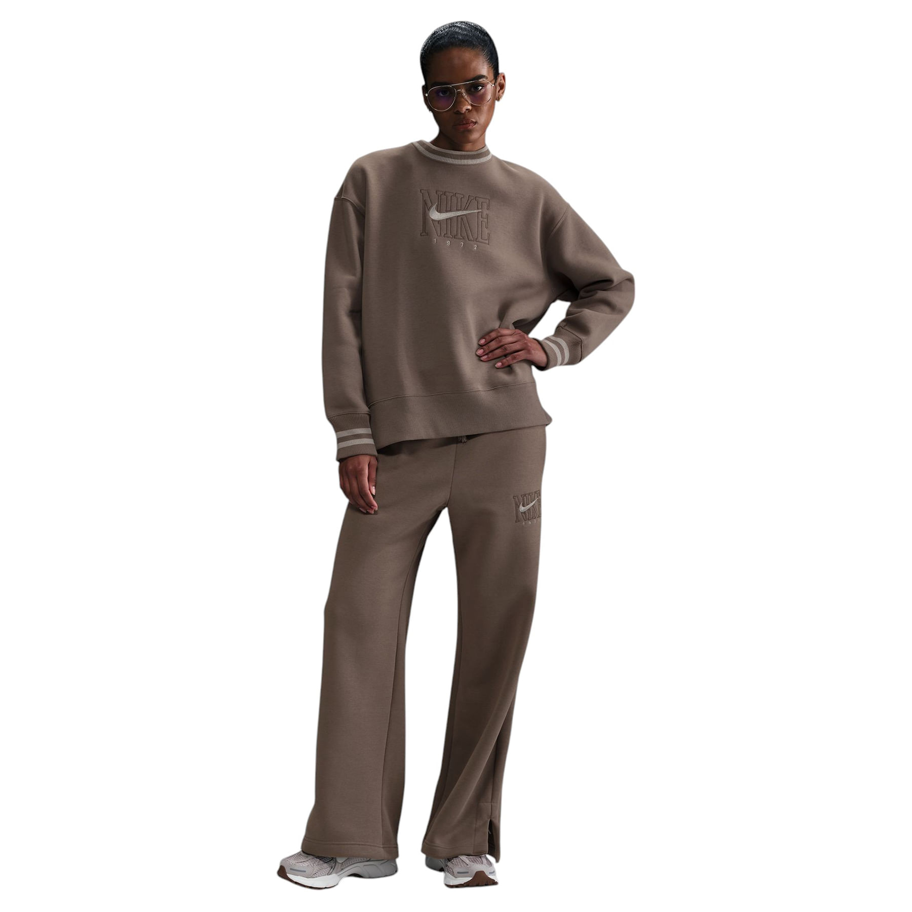 Nike Sportswear Phoenix Fleece Graphic Oversized Crew-Neck