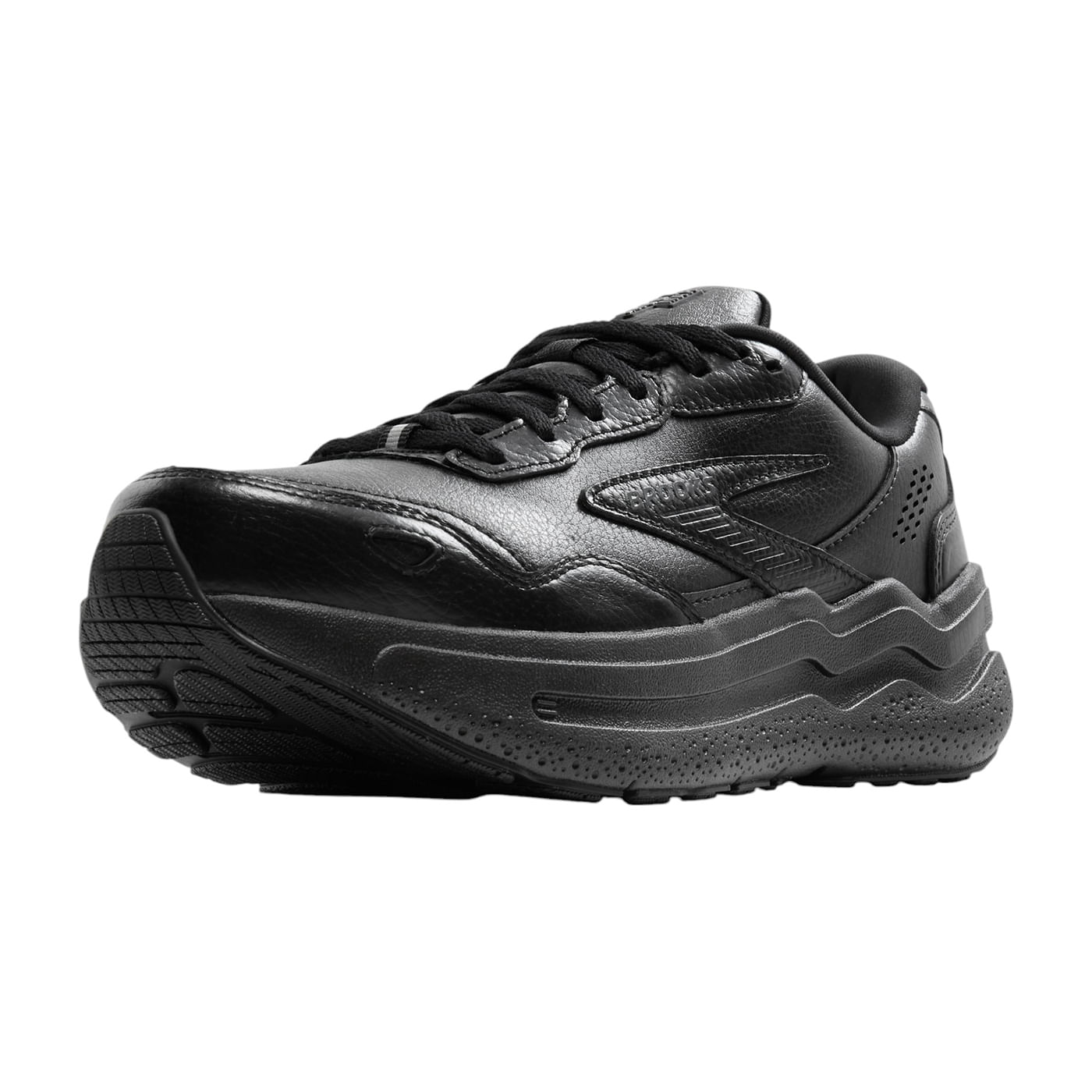 Brooks-Ghost-Max-2-Leather-Shoes---Men-s-Black---Black