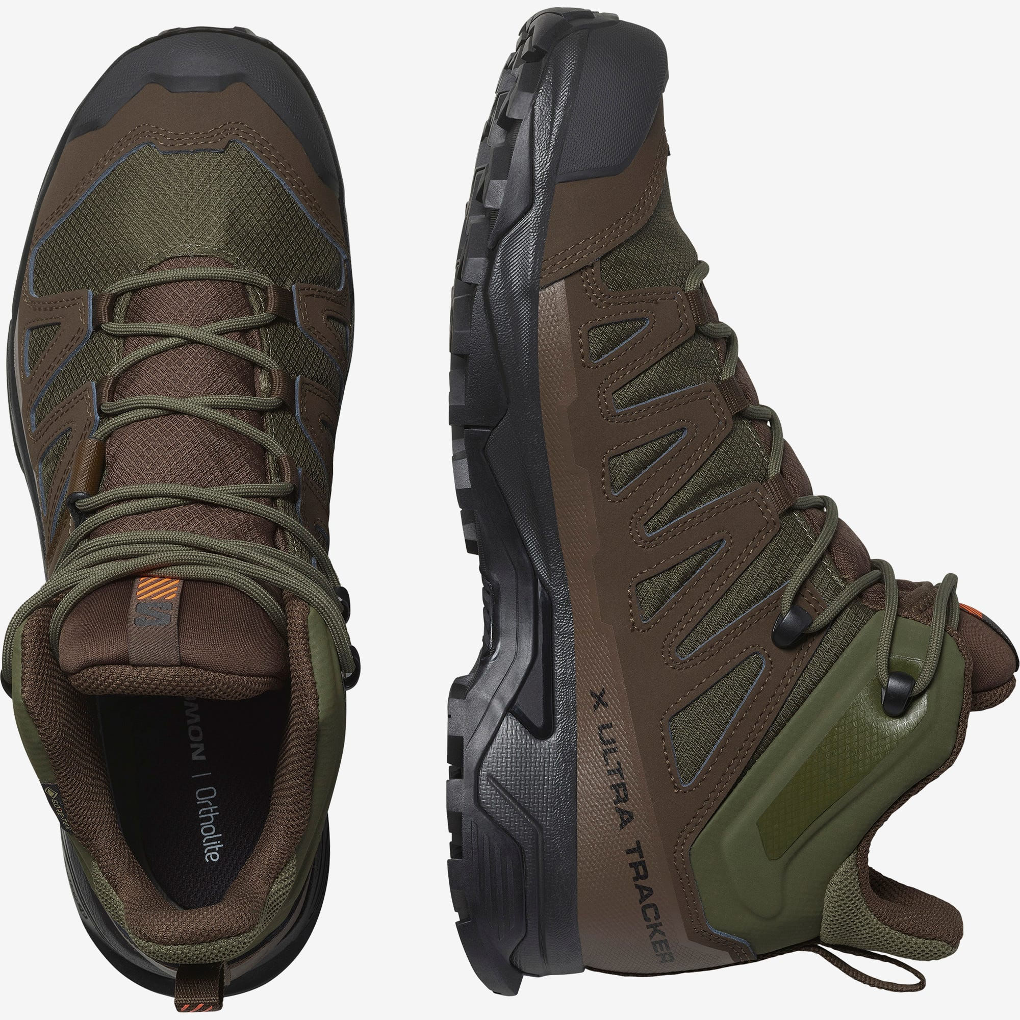 Salomon-X-Ultra-Tracker-Gore-Tex-Boot---Men-s-Ranger-Green---Earth-Brown---Black