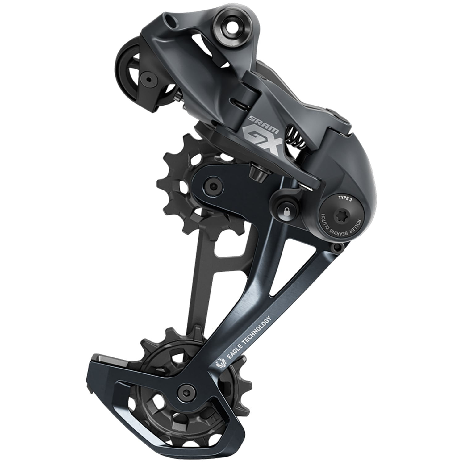 SRAM-GX-Eagle-12-Sp-Rear-Derailleur---Max-52t-Lunar-Rear-Derailleur-Grey---Black