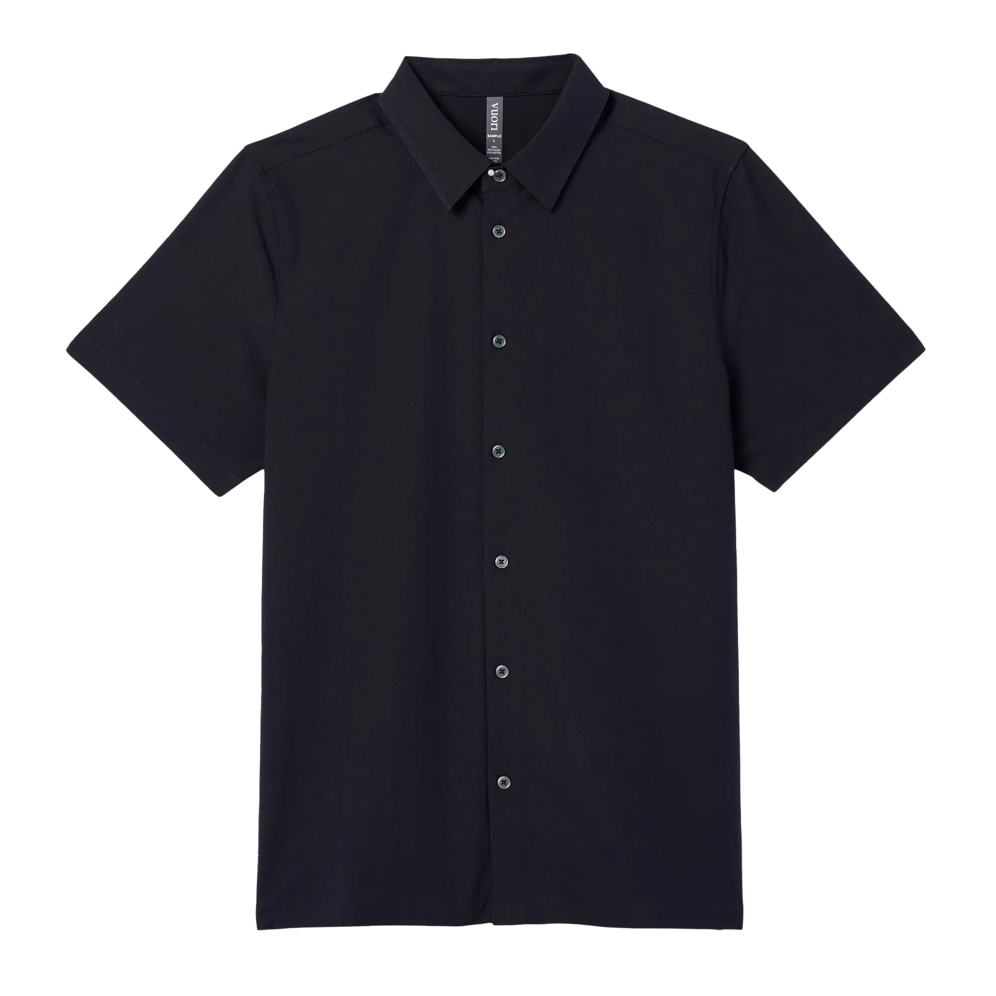 Vuori-Manhattan-Button-Down-Short-Sleeve-Shirt-Black