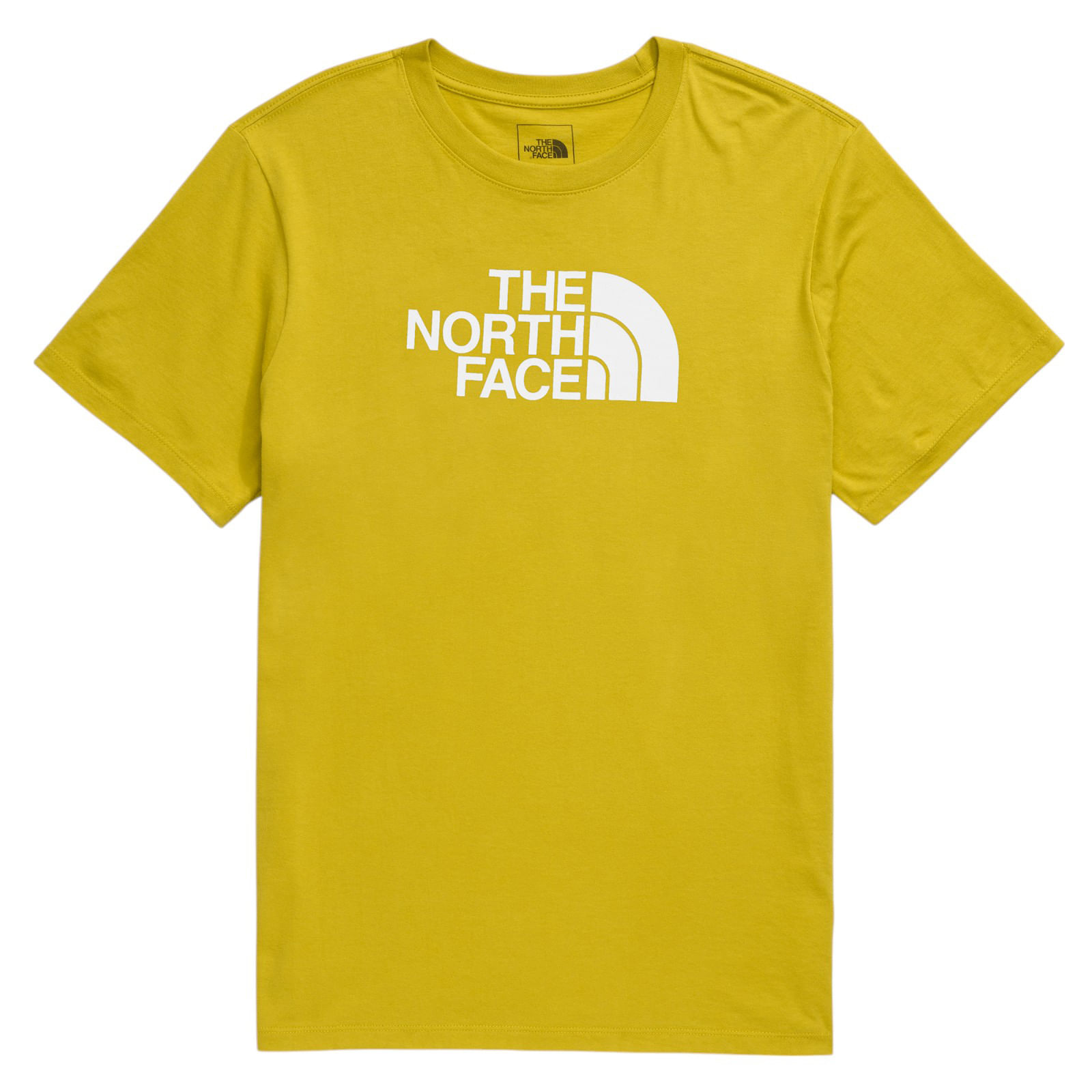The-North-Face-Core-Half-Dome-Short-Sleeve-Tee--Men-s-Dijon-Yellow---TNF-White