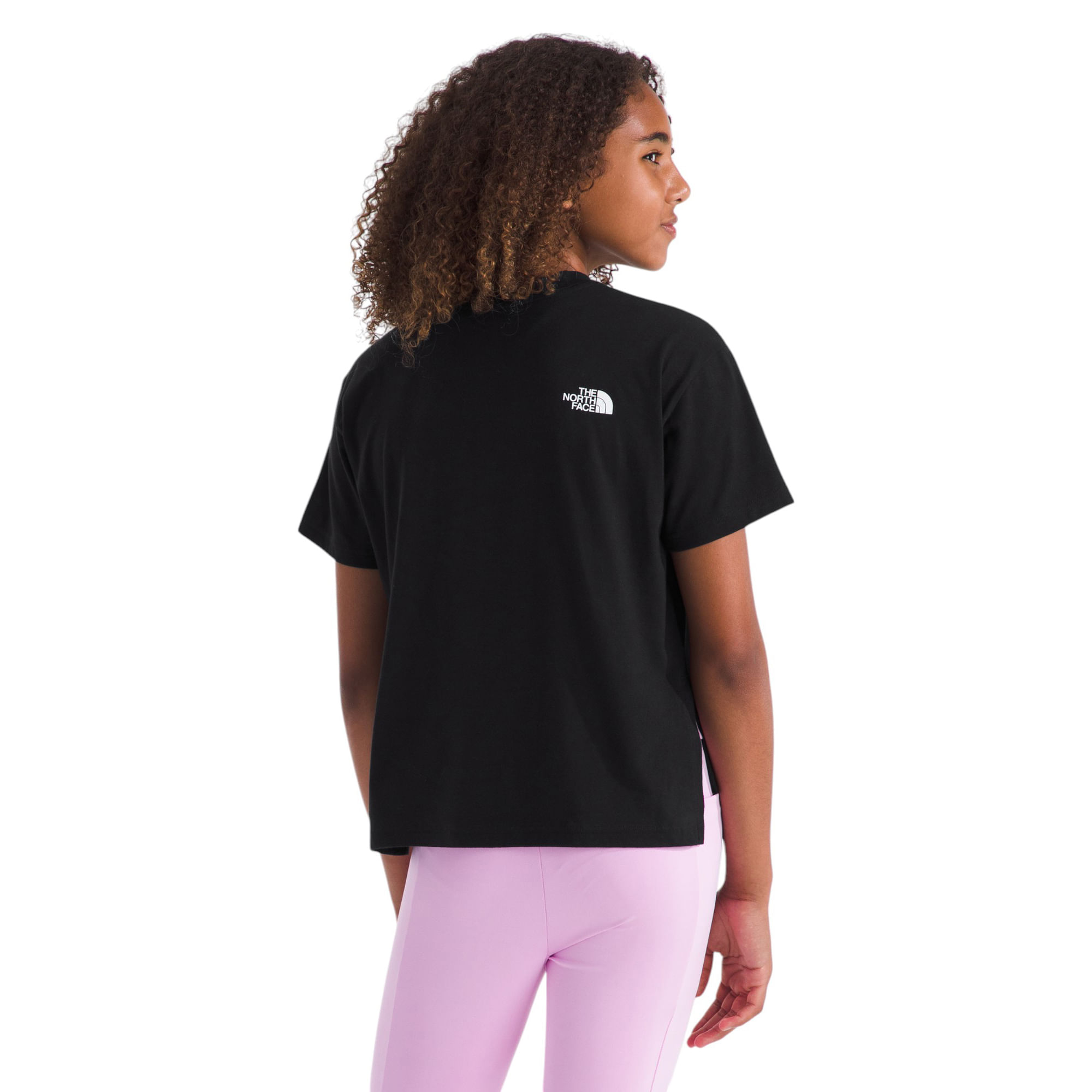 The-North-Face-Gradient-Half-Dome-Short-Sleeve-Graphic-Tee---Girls--TNF-Black---TNF-Black