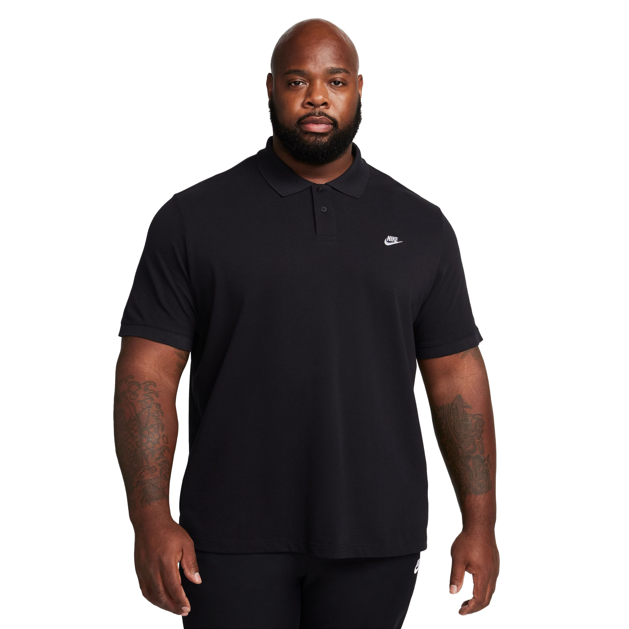 Nike-Club-Short-Sleeve-Polo---Men-s-Black---White