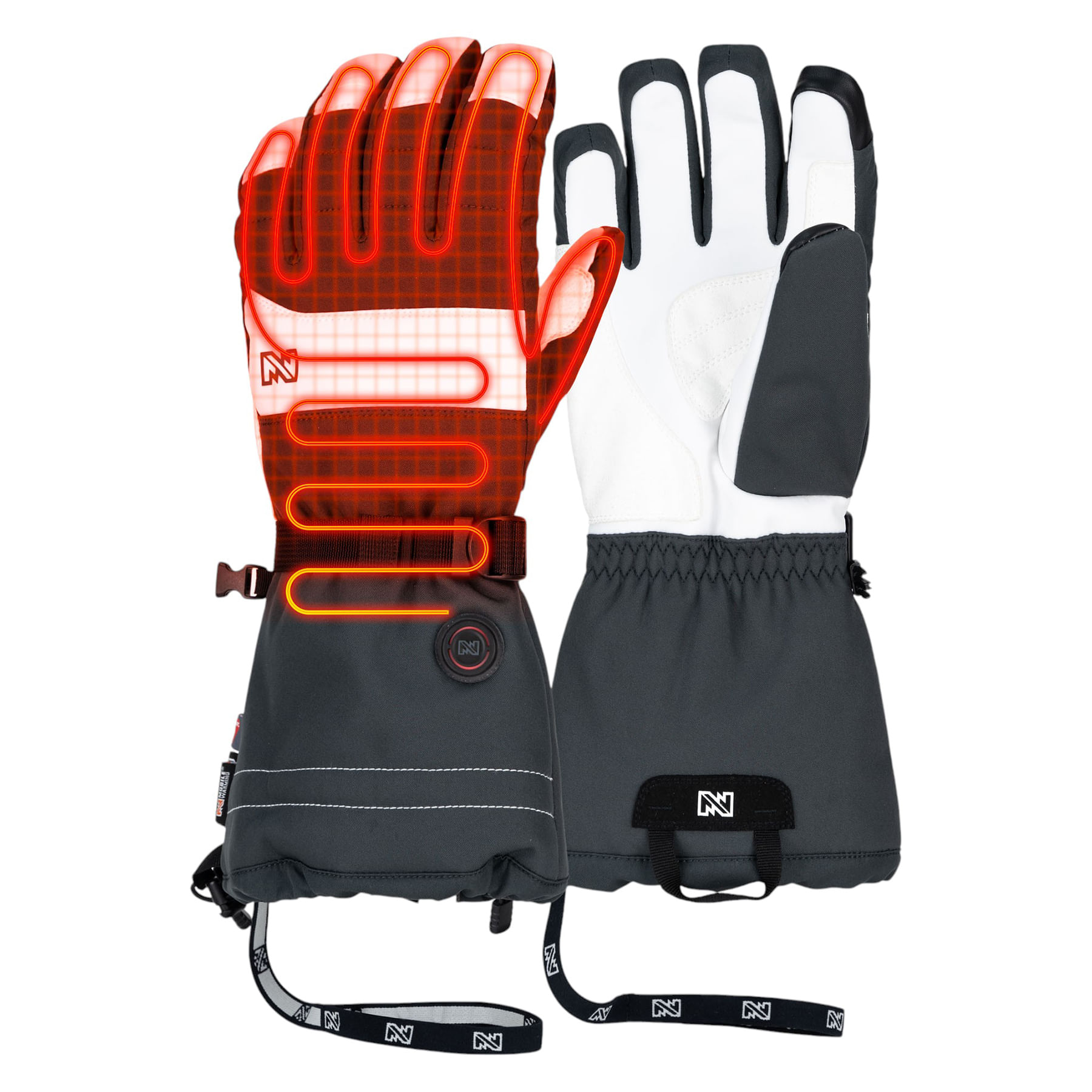 Mobile-Warming-Aerial-Ski-Glove---Women-s-White---Grey