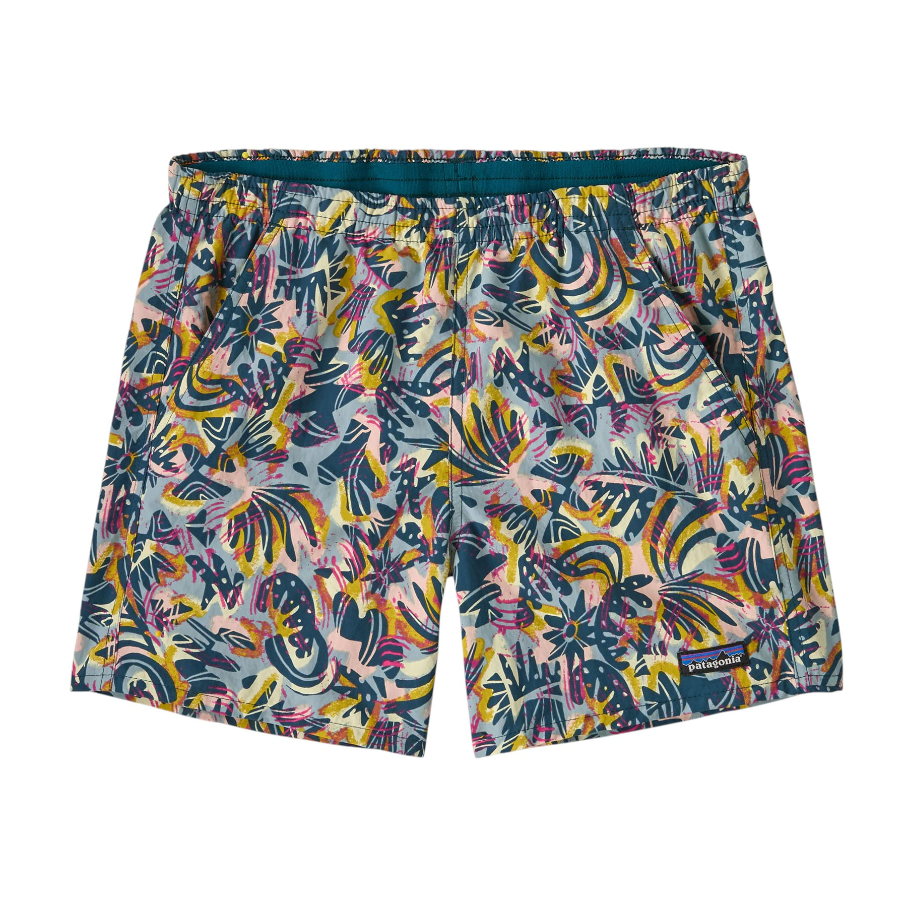 Patagonia-Baggies-5--Short---Women-s-Wild-Botanist---Tidal-Teal