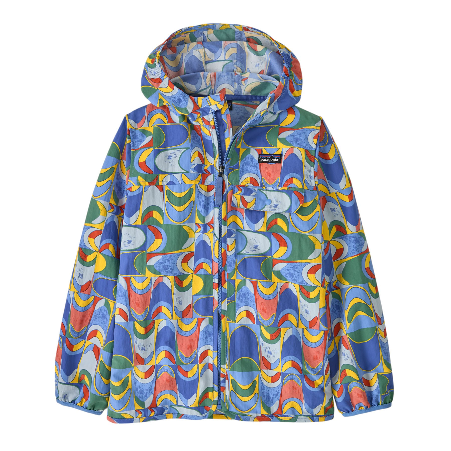 Patagonia-Baggies-Jacket---Youth-Swallowtail-Geo---Eddy-Blue