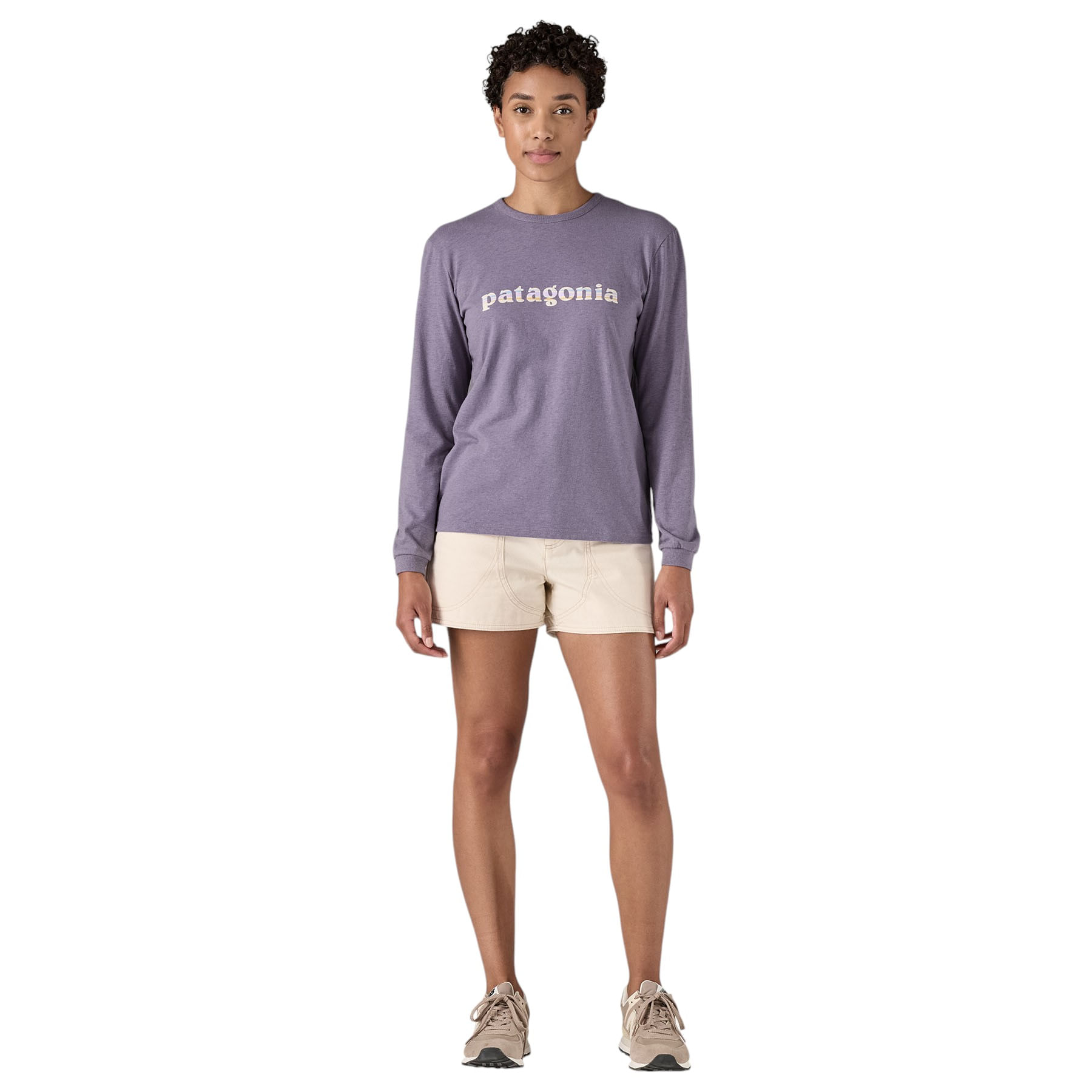 ★Patagonia 73 Text Logo Long-Sleeve Responsibili 関税込★ Patagonia Polera Hombre Manga Larga P-6 Logo Responsibili