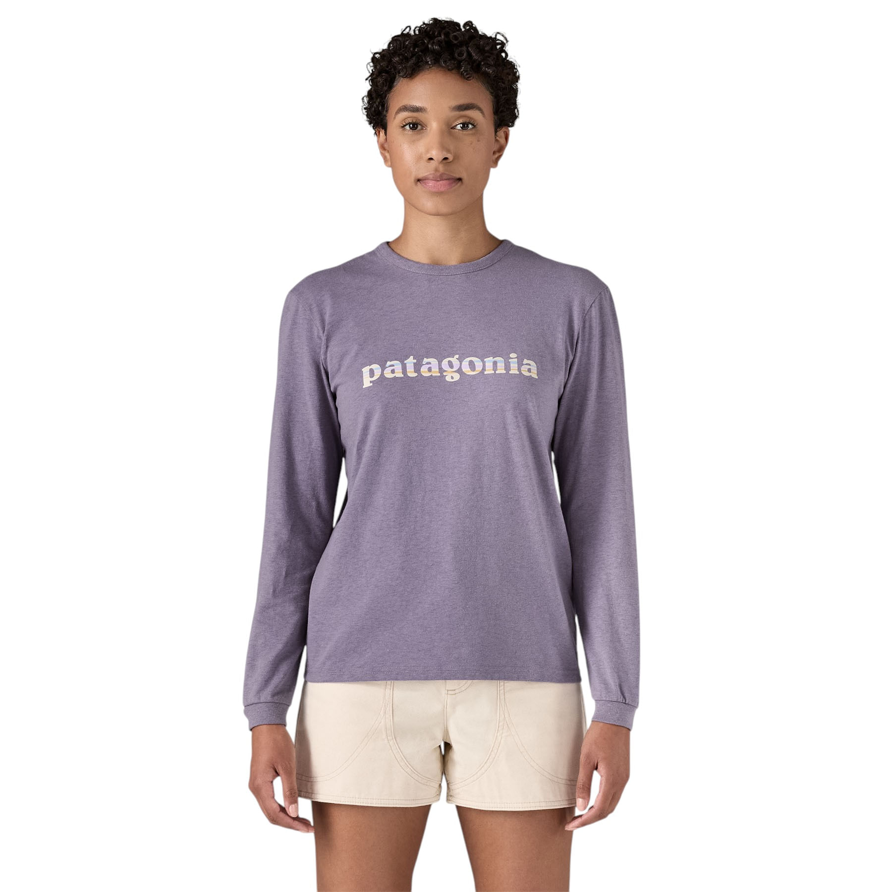 Patagonia Long Sleeved '73 Text Logo Responsibili-Tee