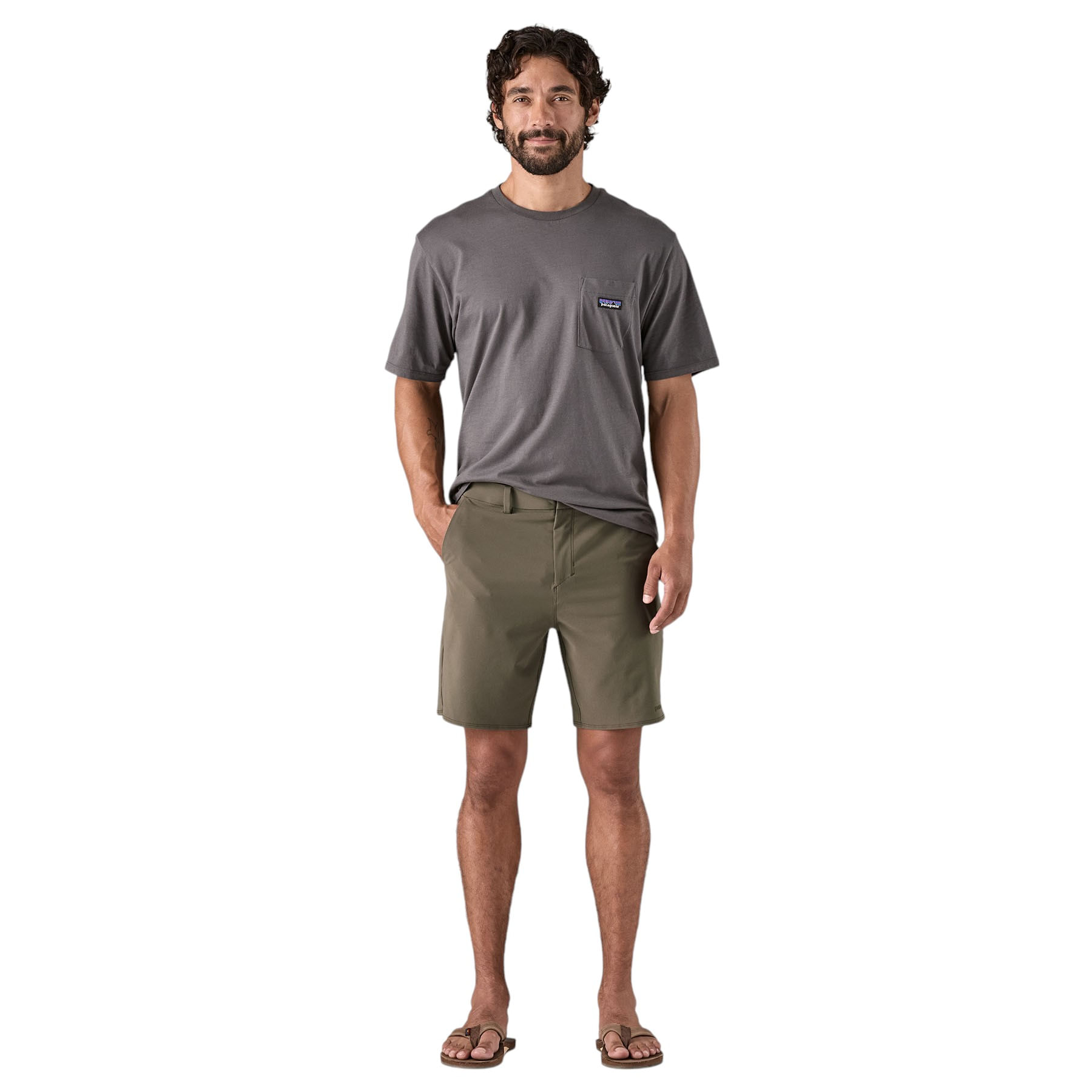 Patagonia-Hydropeak-Hybrid-18--Walk-Short---Men-s-Basin-Green