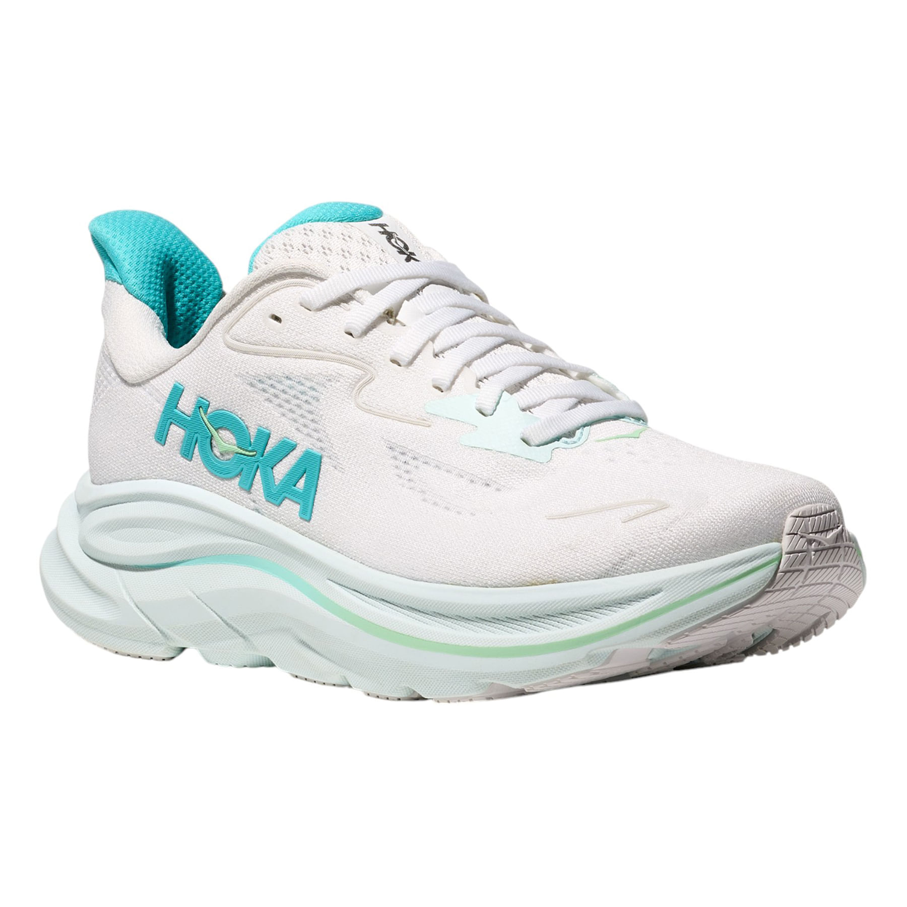 HOKA-Clifton-10-Shoe---Women-s-White---Cielo-Blue