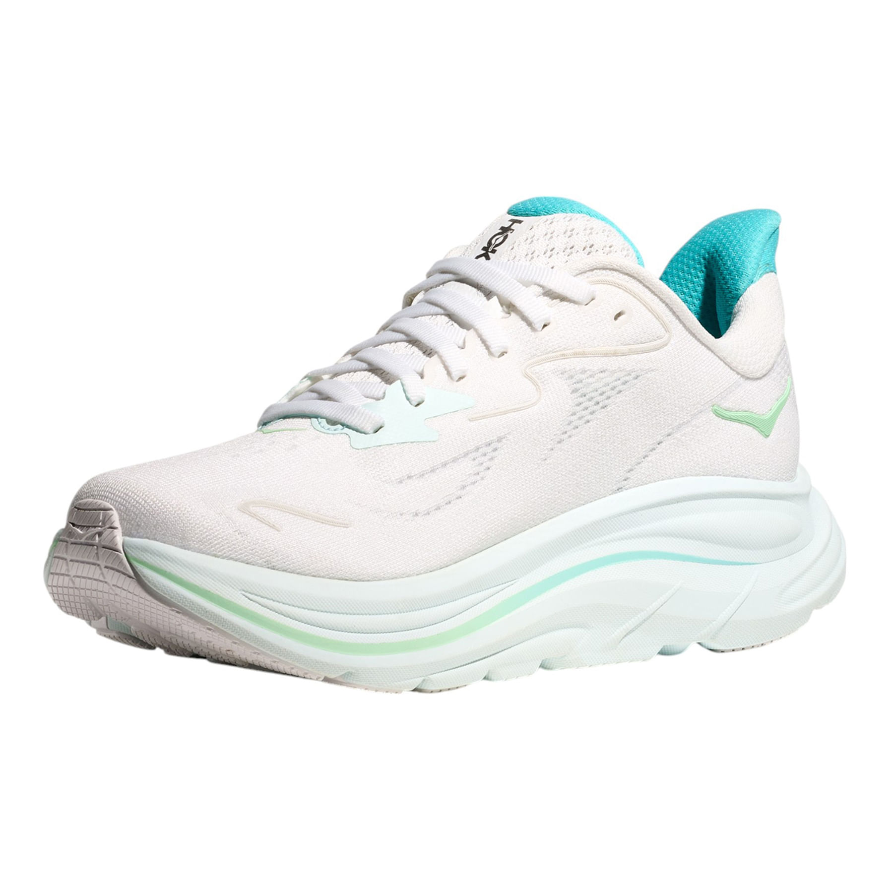 HOKA-Clifton-10-Shoe---Women-s-White---Cielo-Blue