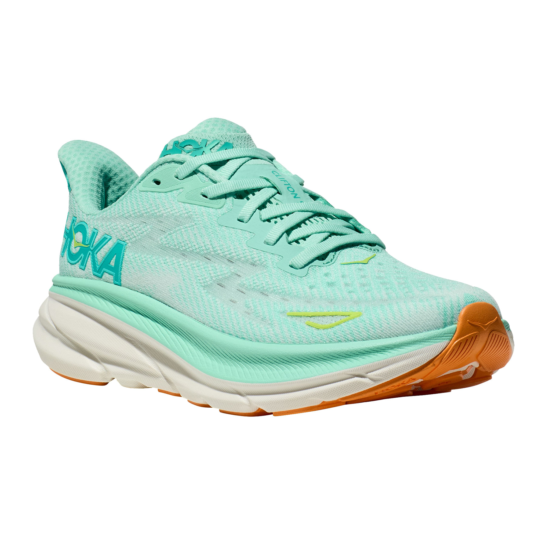 HOKA-Clifton-9-Running-Shoe---Women-s-Seafoam---Aqua-Breeze