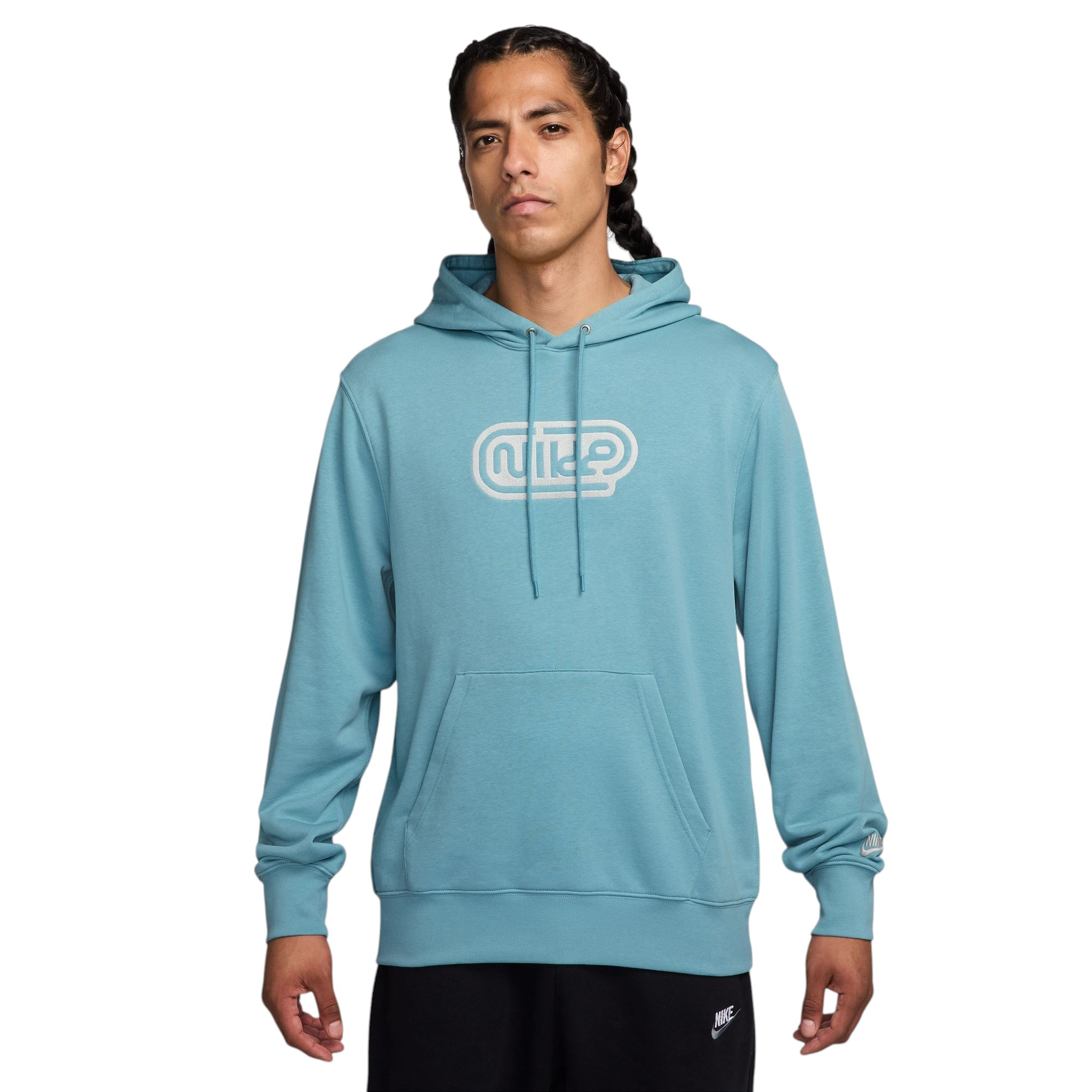 Nike-French-terry-Pull-Over-Hoodie---Men-s-Denim-Turquoise---Denim-Turquoise---Photon-Dust
