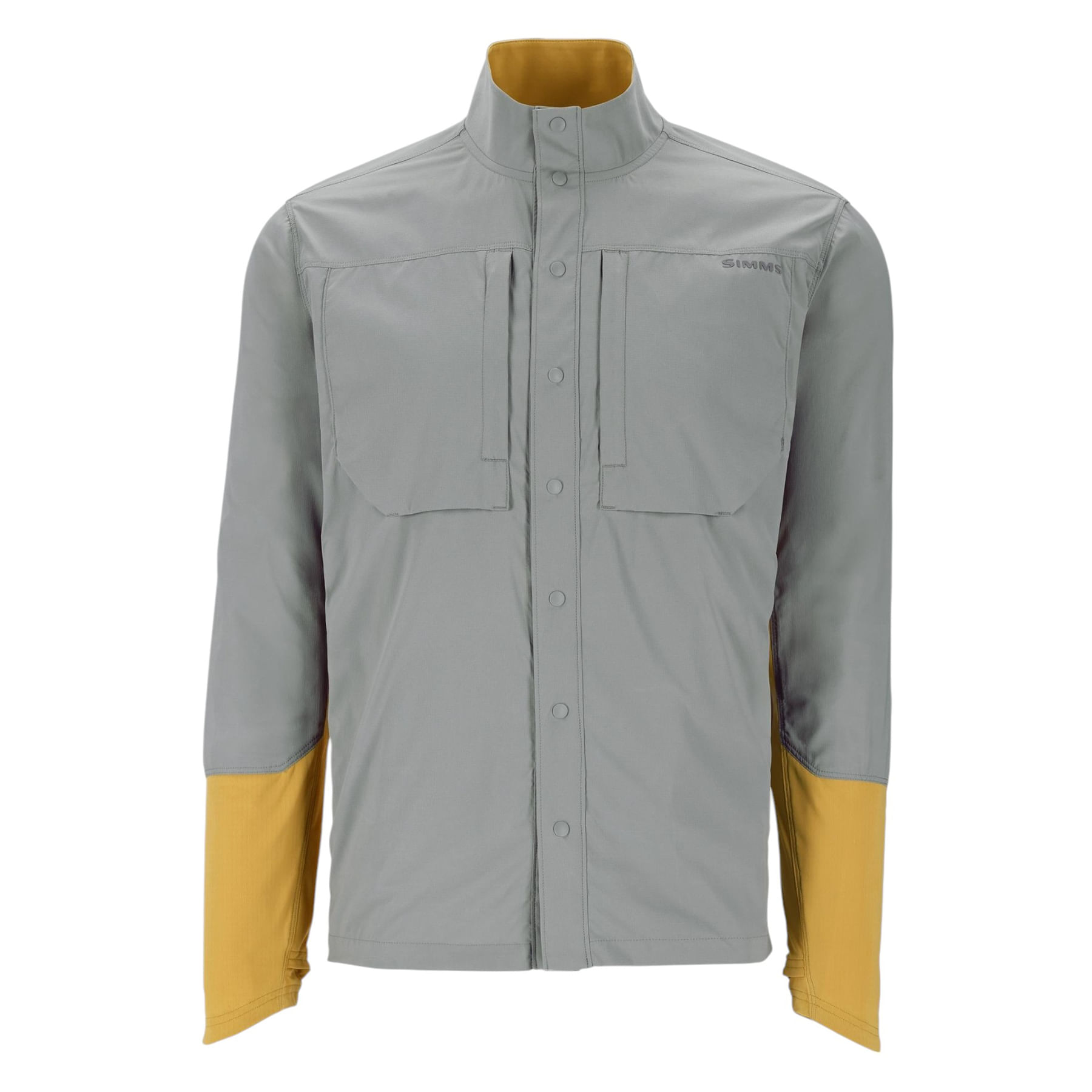 Simms-Latitude-Bicomp-T-Shirt---Men-s-Cinder---Baltic-Amber