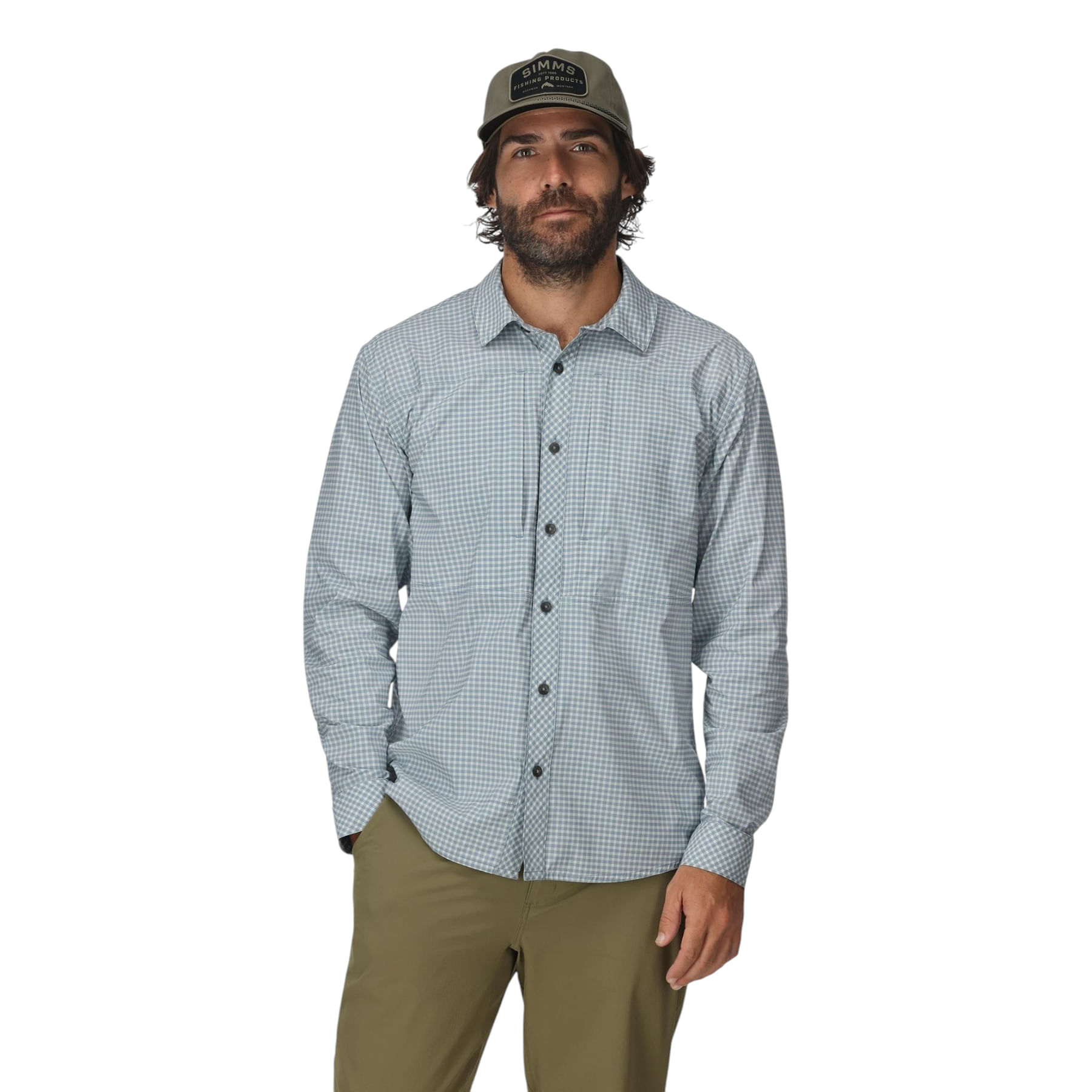 Simms-Stone-Cold-Long-Sleeve-Shirt---Men-s-Albacore-Stone-Cold-Check