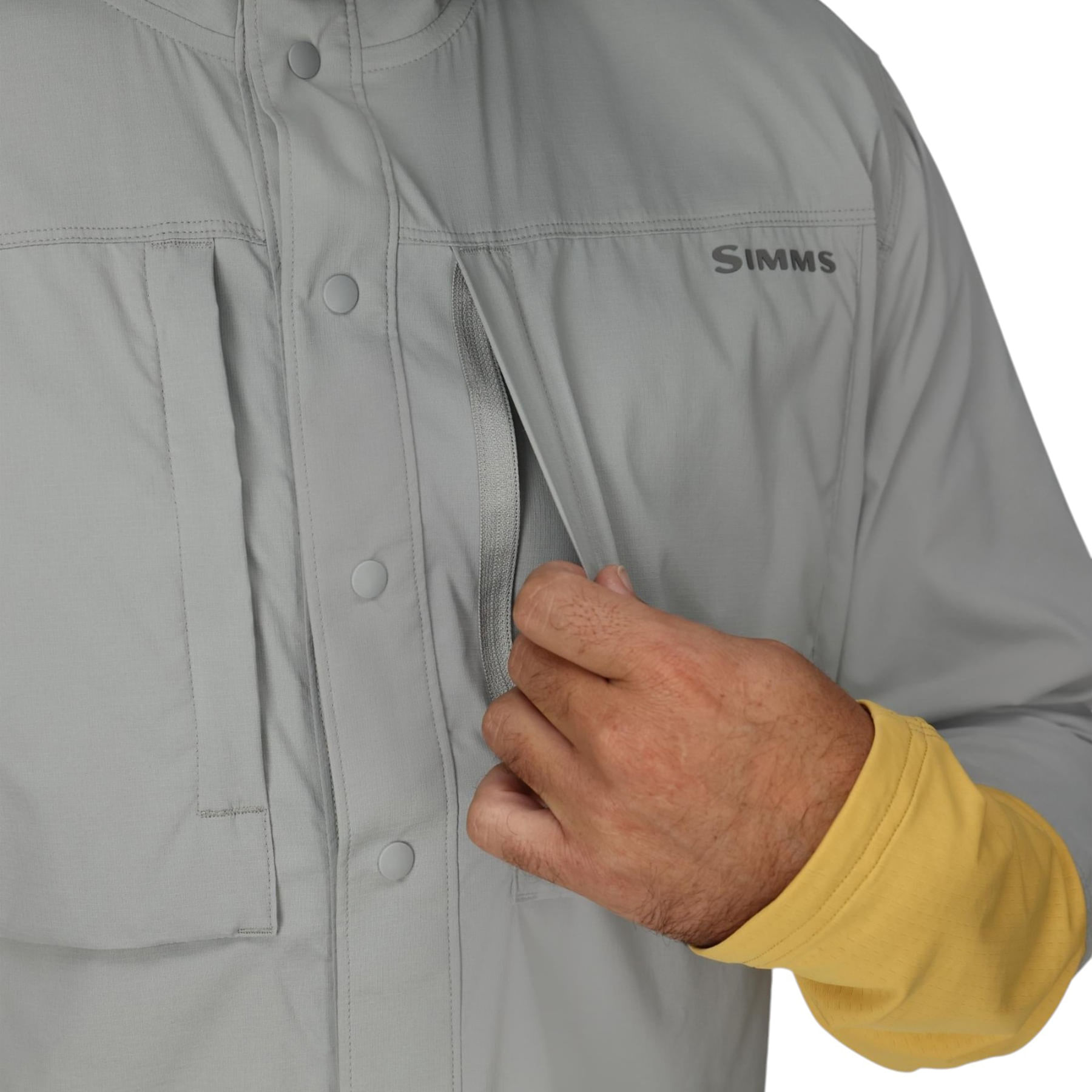 Simms-Latitude-Bicomp-T-Shirt---Men-s-Cinder---Baltic-Amber