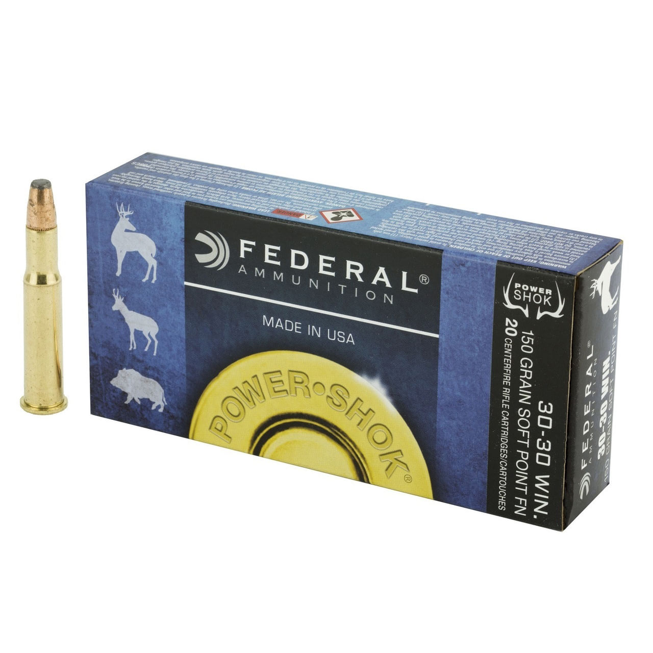 Federal-Power-Shok-30-30-Winchester-150-Grain-Soft-Point-Ammunition-20-Rounds-150GR-SOFT-POINT