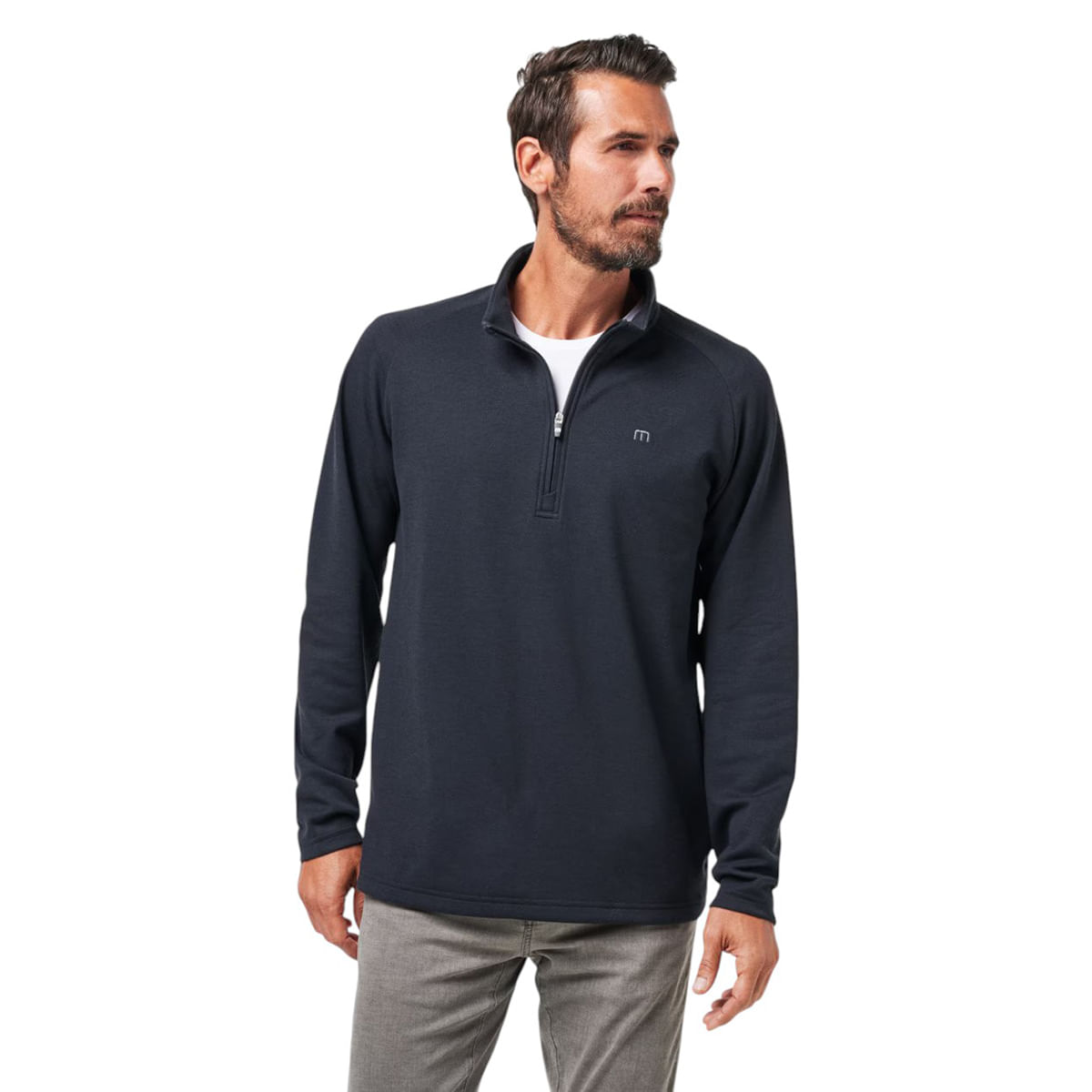 TravisMathew-Upgraded-Striped-Quarter-Zip-Pullover---Men-s-Black