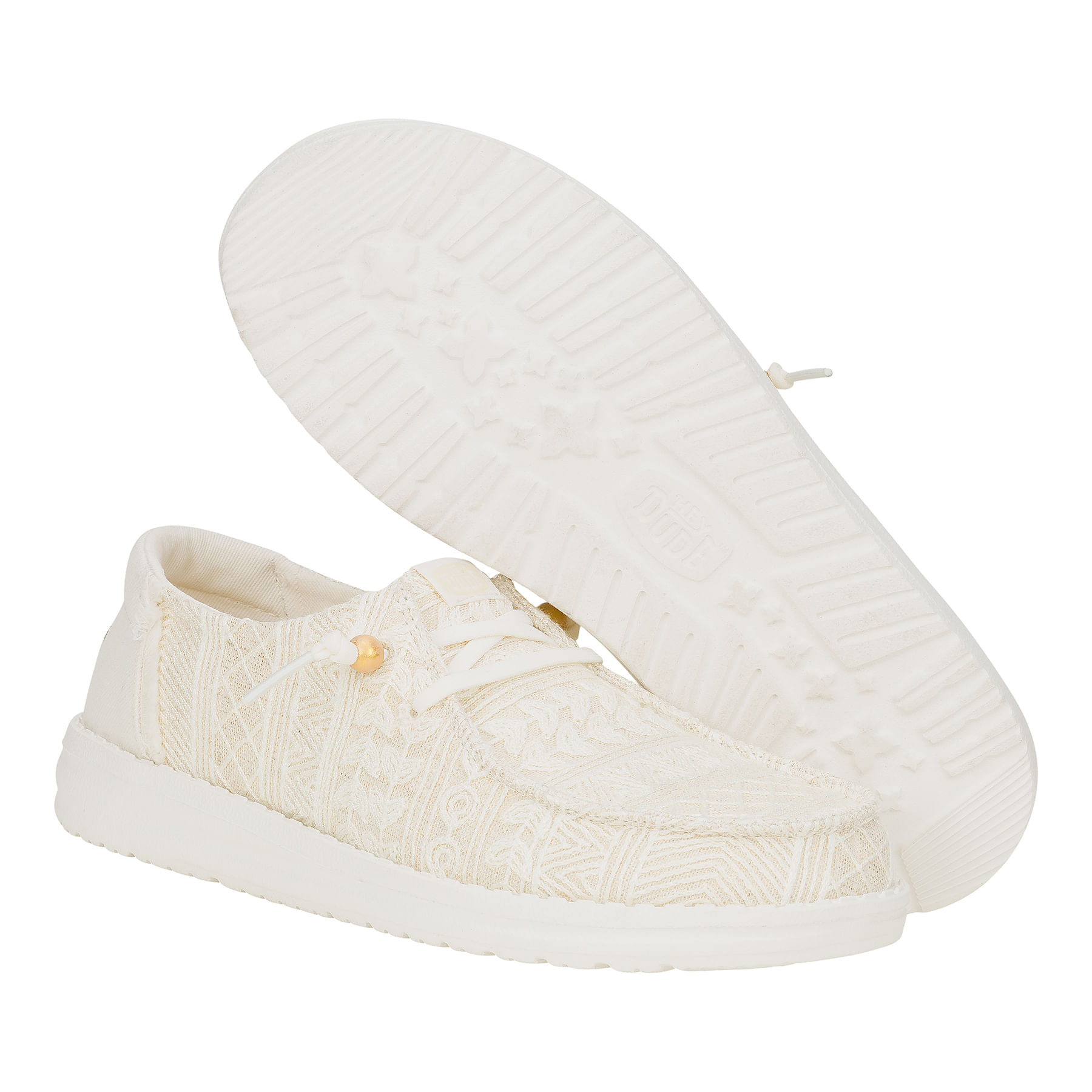 Hey-Dude-Wendy-Crochet-Lace-Shoe---Women-s-White---Gold