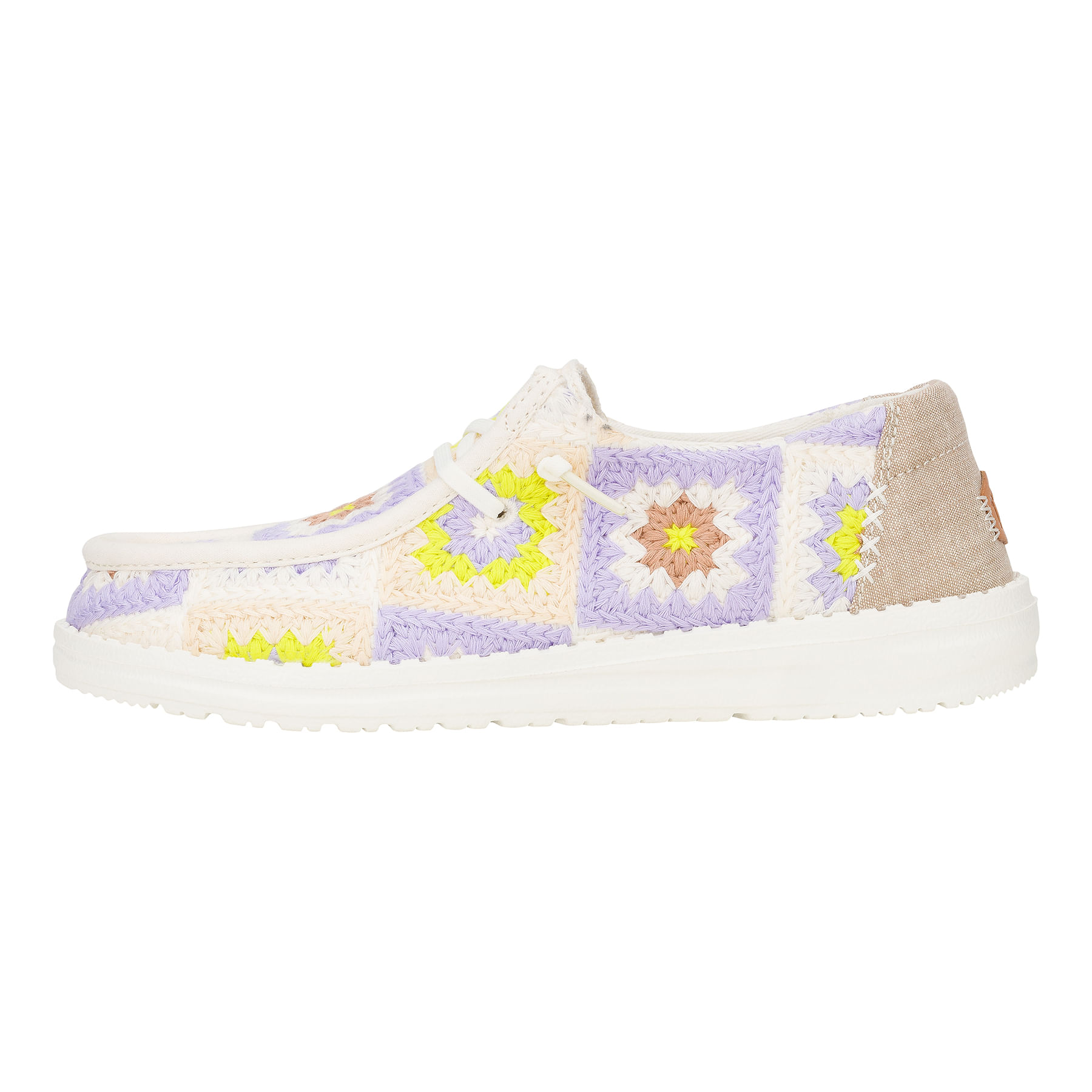 Hey-Dude-Wendy-Cottage-Crochet-Shoe---Women-s-Egret---Lavender---Multi