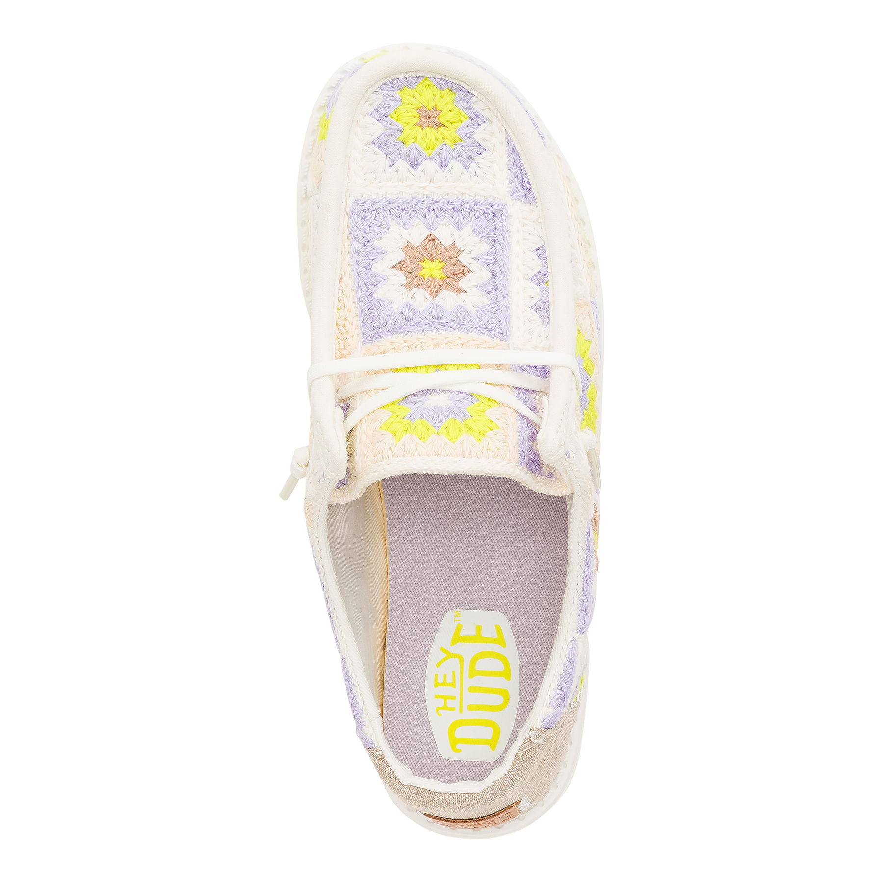 Hey-Dude-Wendy-Cottage-Crochet-Shoe---Women-s-Egret---Lavender---Multi