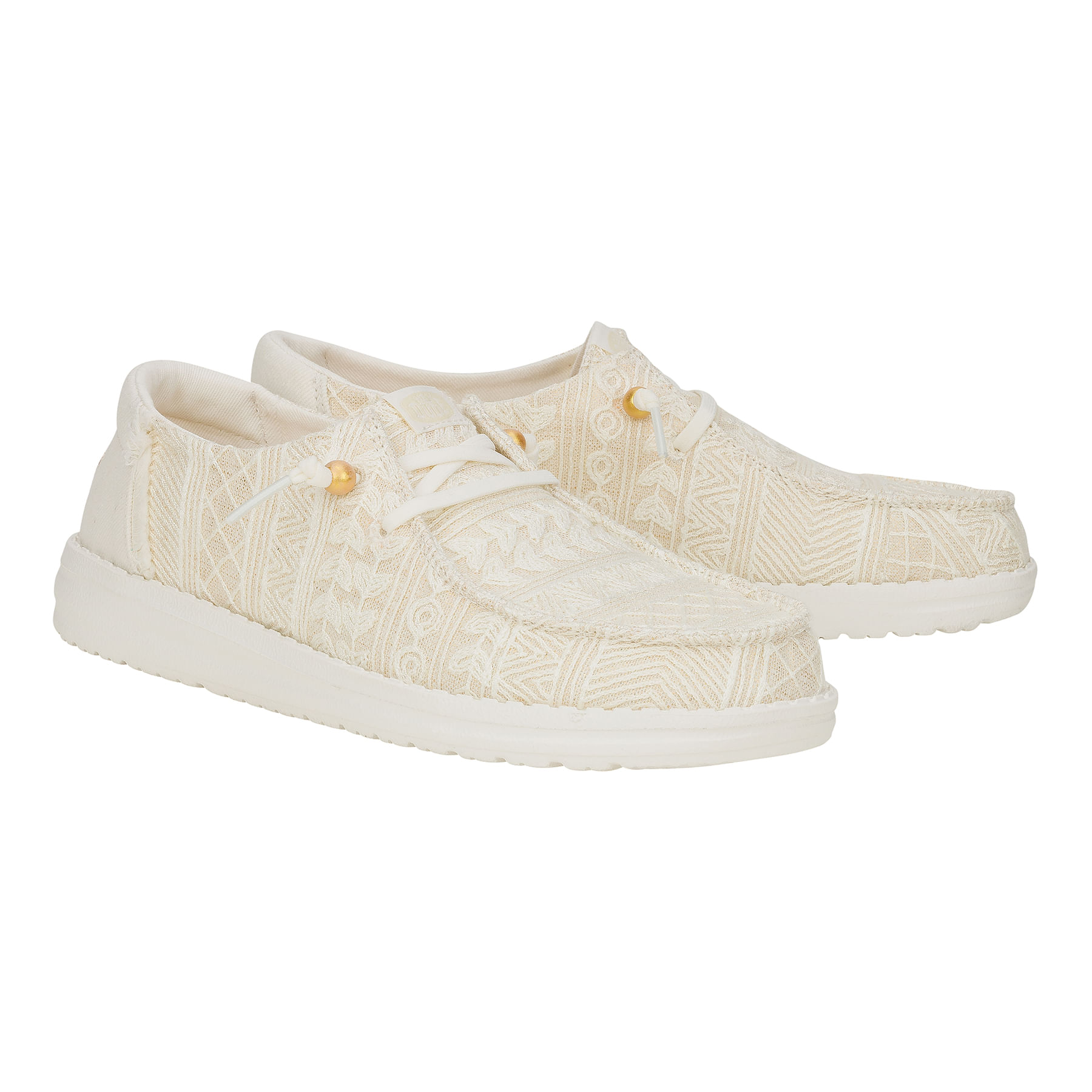 Hey-Dude-Wendy-Crochet-Lace-Shoe---Women-s-White---Gold