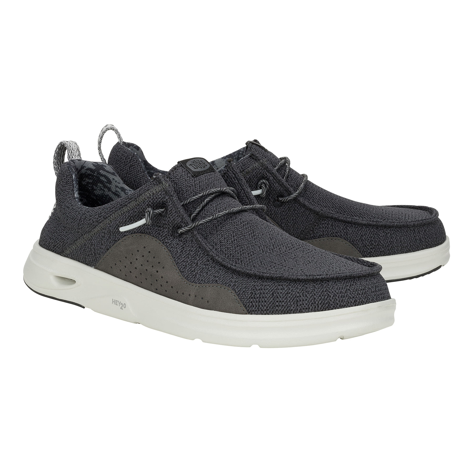 Hey-Dude-Wally-Hey2O-Mesh-Shoe---Men-s-Black---Monument-Grey