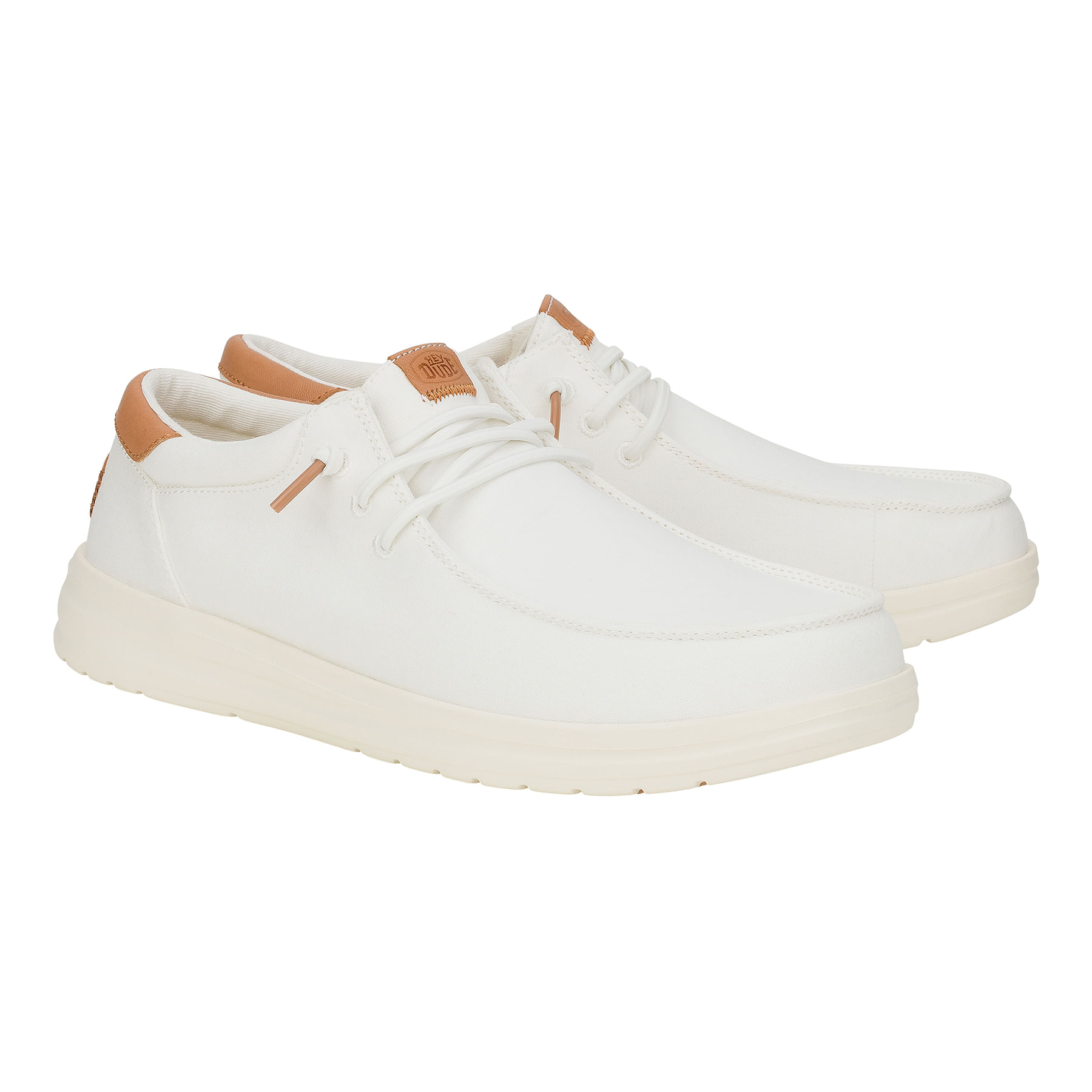 Hey-Dude-Paul-Canvas-Shoe---Men-s-White